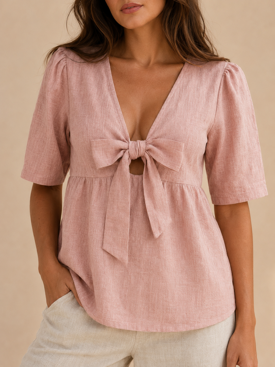Josie | Puff Sleeve Babydoll Blouse