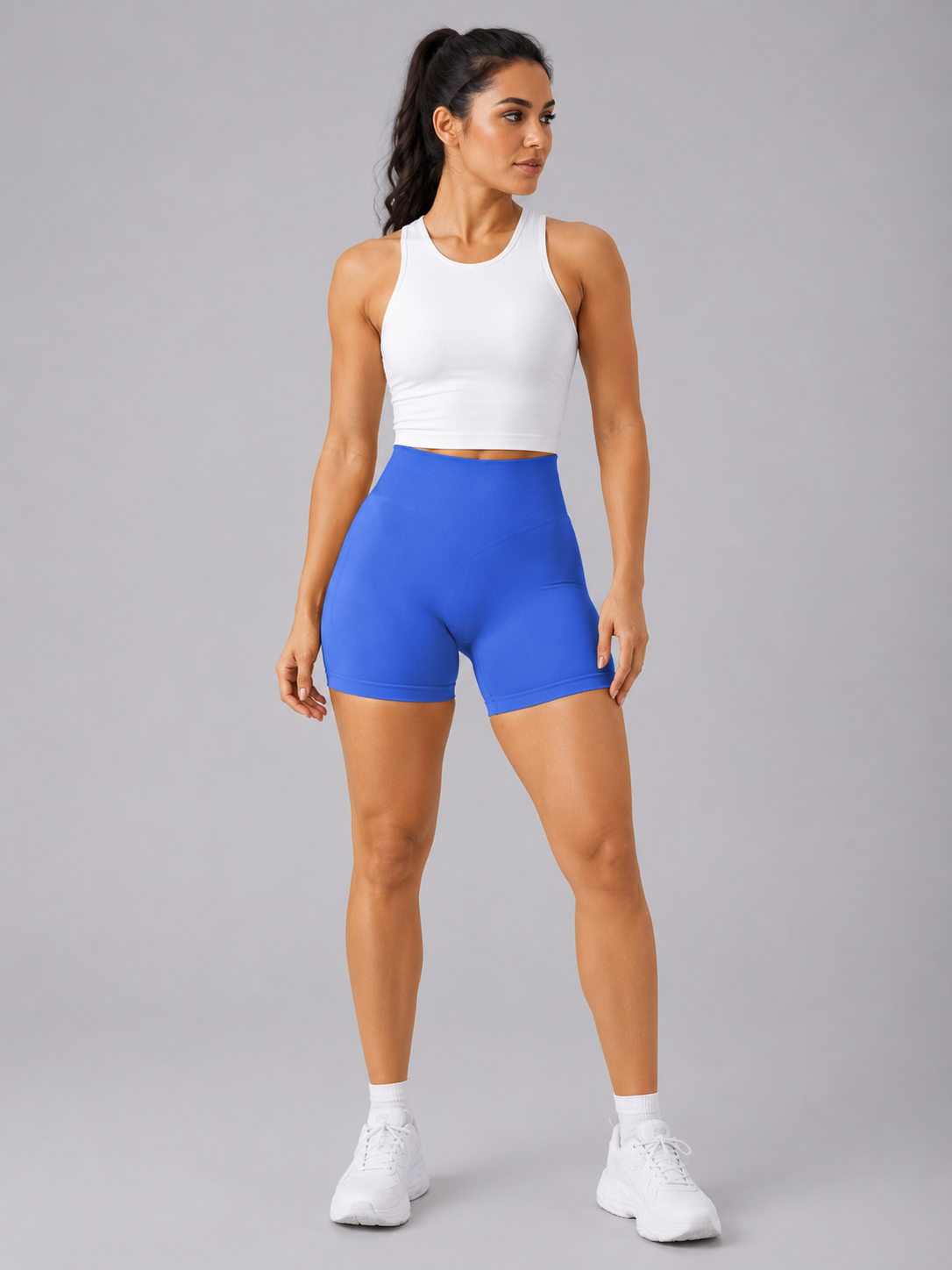 Ava | High-Waisted Non-Roll Active Shorts