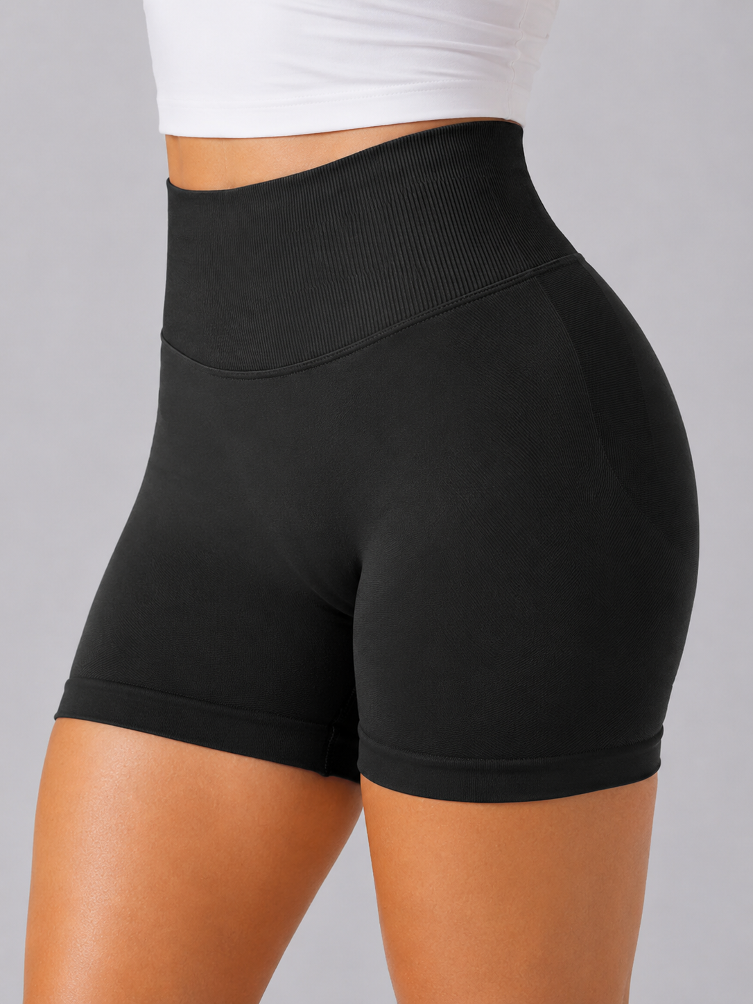 Ava | High-Waisted Non-Roll Active Shorts