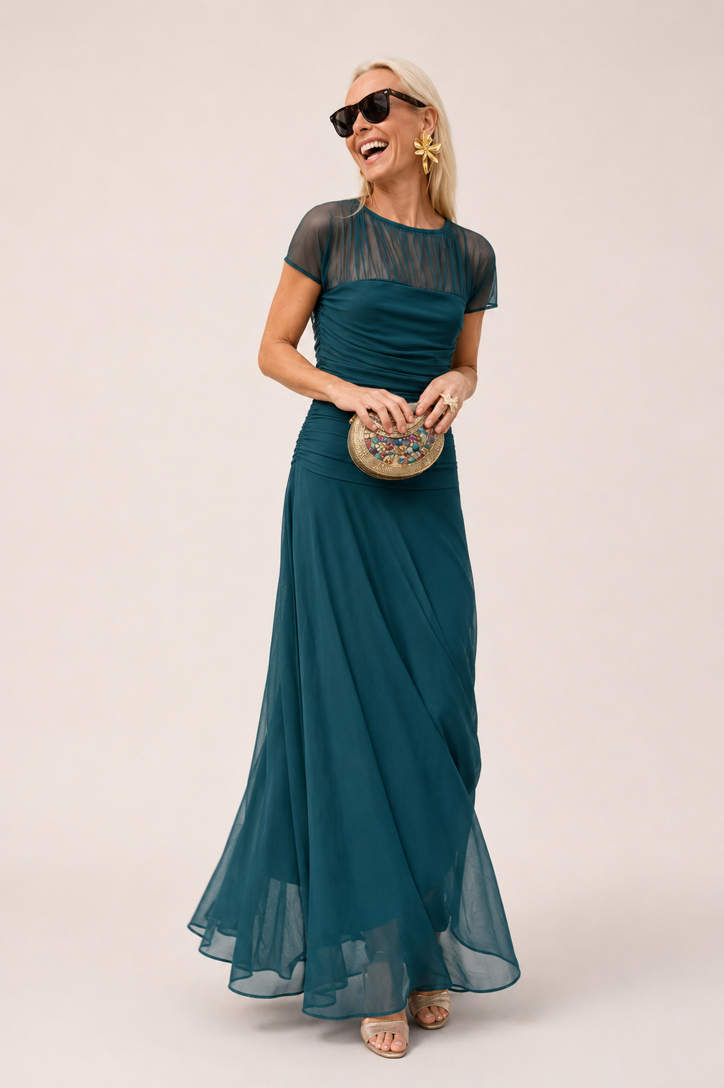 Colette | Flowy Chiffon-Look Midi Dress