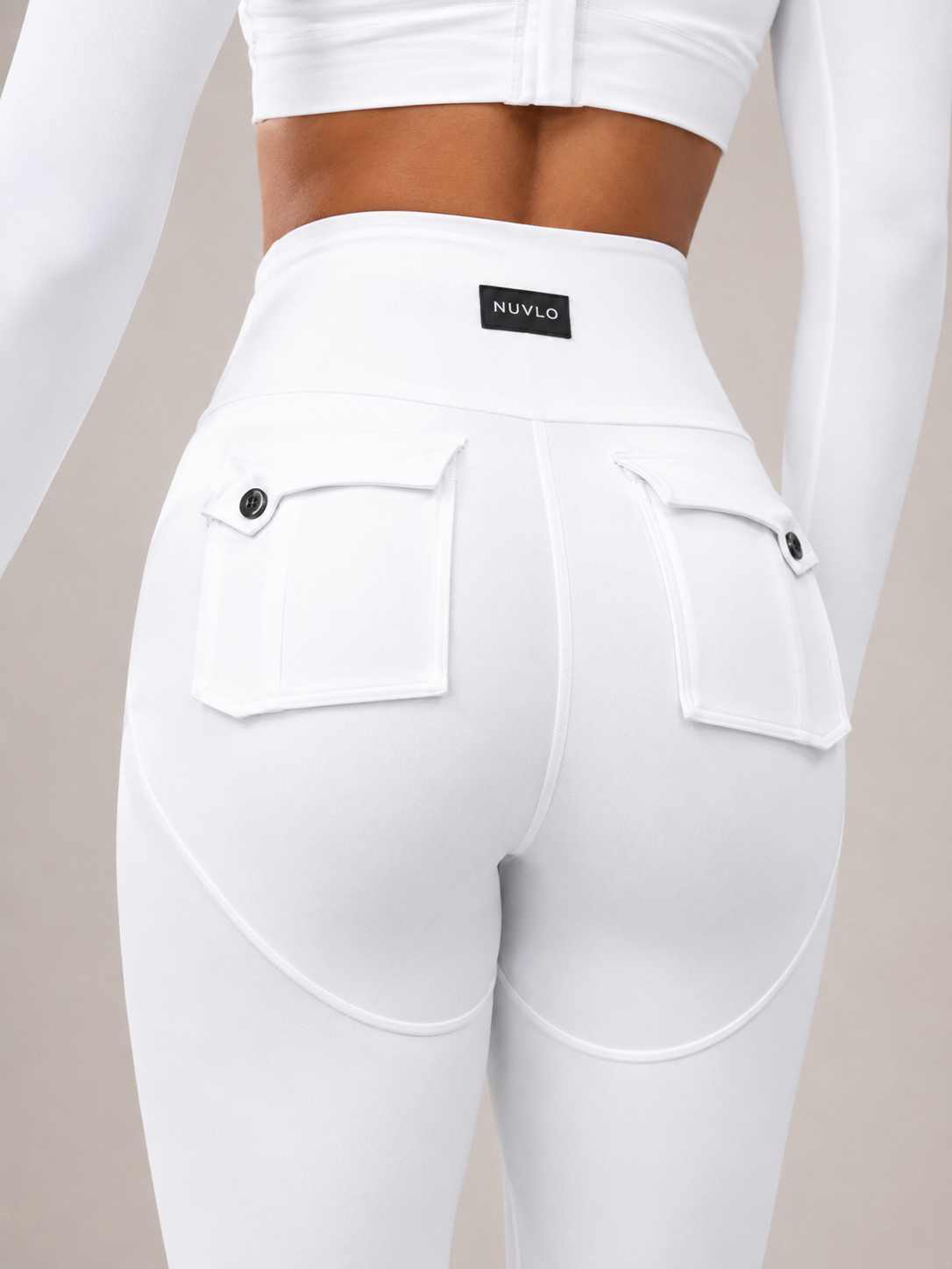 Micaela | High Waist Flap Pocket Fitness Leggings