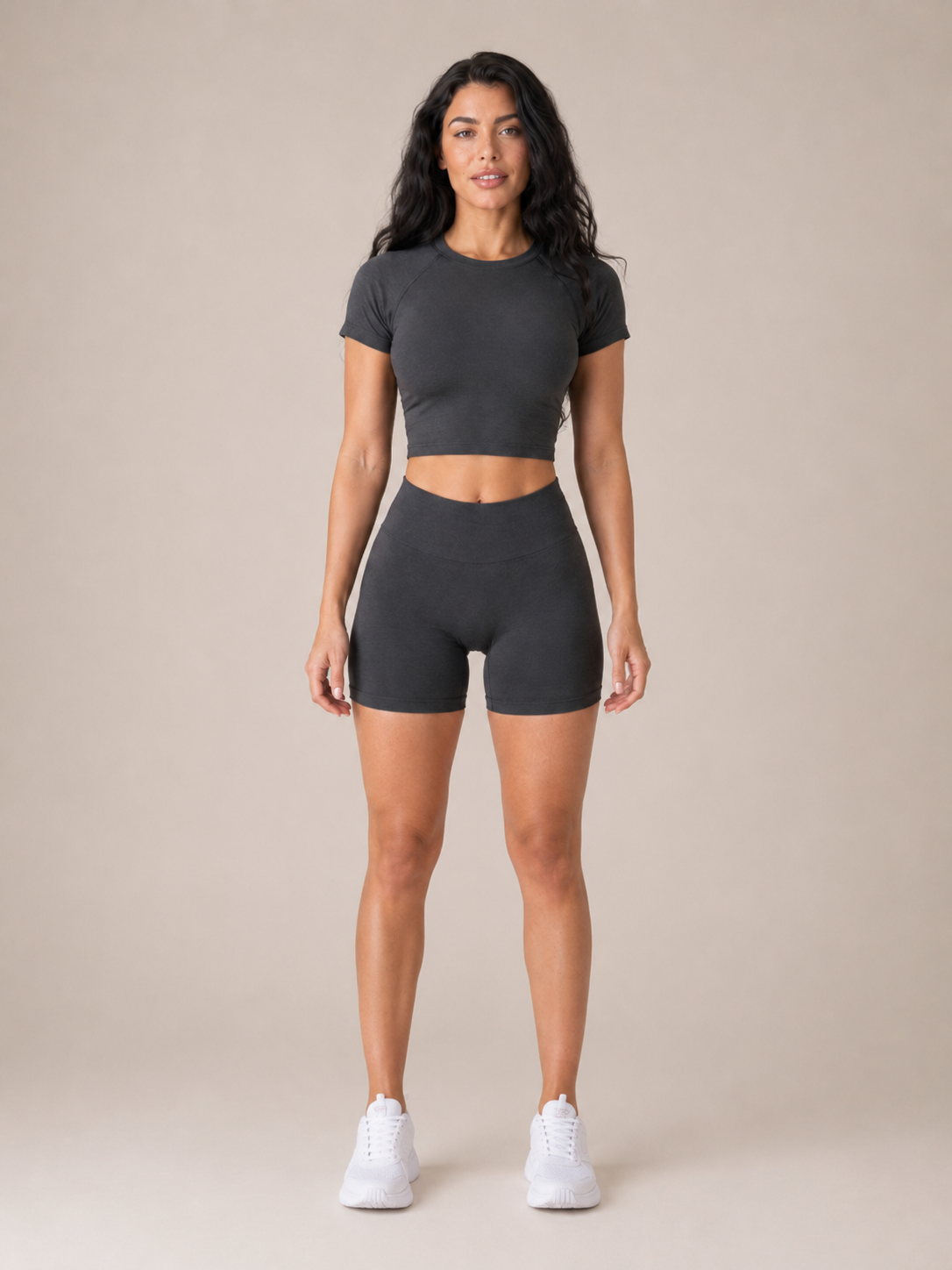 Daniela | Ribbed Seamless Crop Top & Legging Co-ord Set