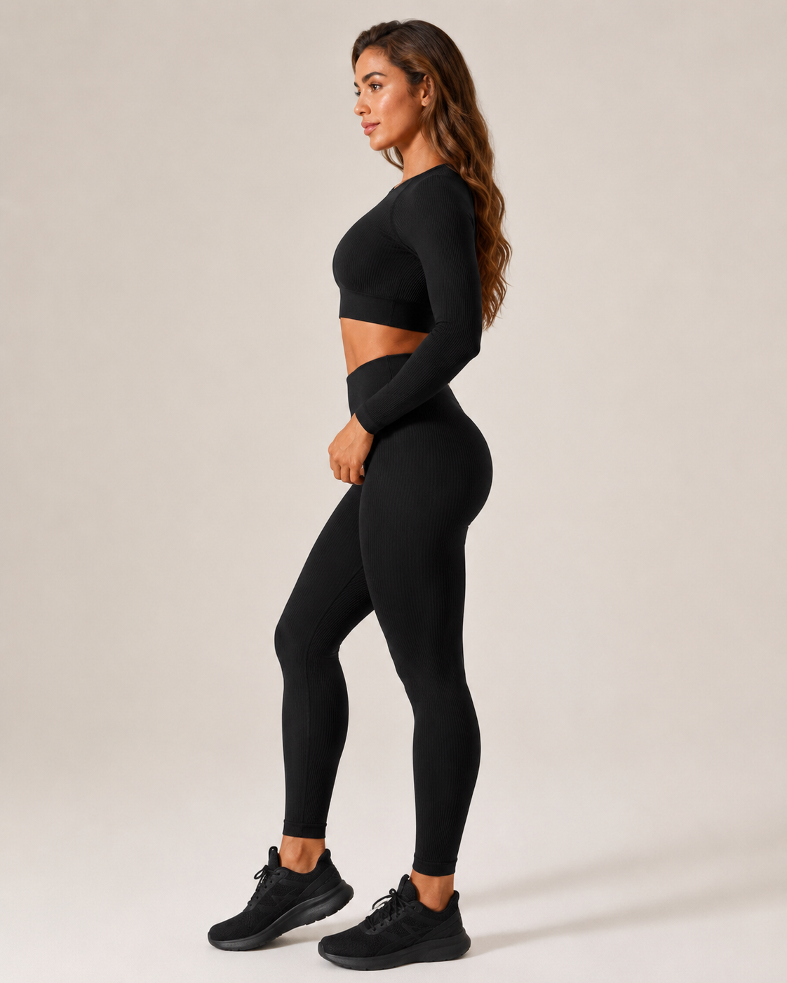 Scarlett | Long Sleeve Seamless Cropped Top & Legging Set