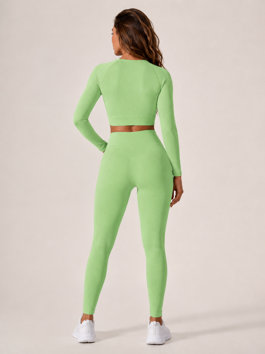 Scarlett | Long Sleeve Seamless Cropped Top & Legging Set