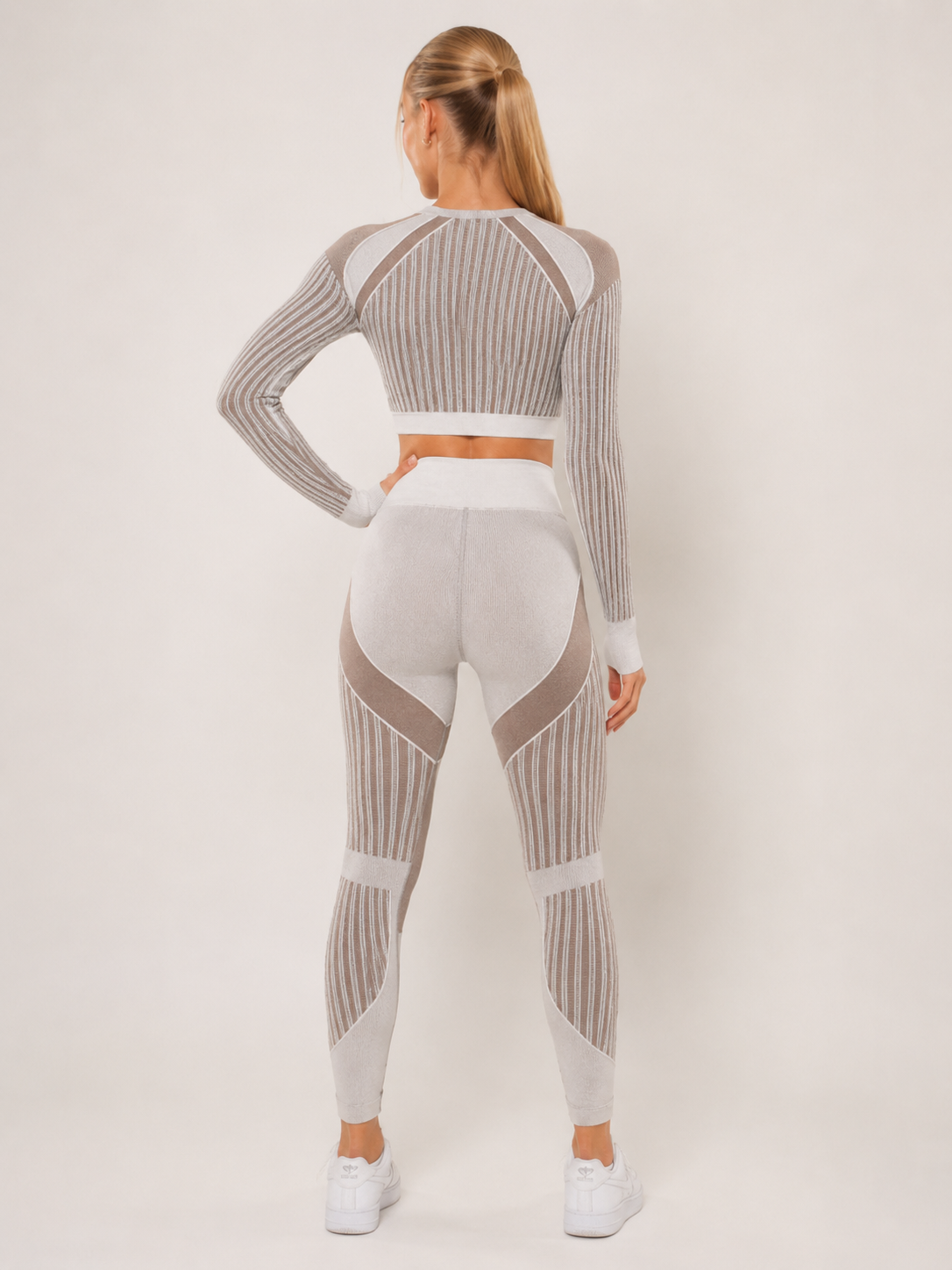 Bianca | Seamless Mesh-Panel Legging Co-ord Set