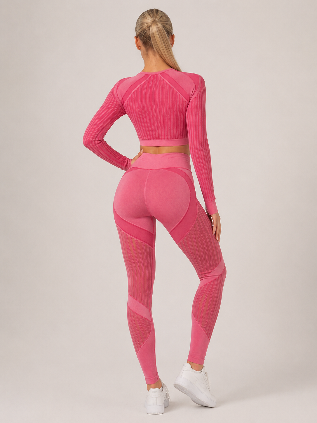 Bianca | Seamless Mesh-Panel Legging Co-ord Set
