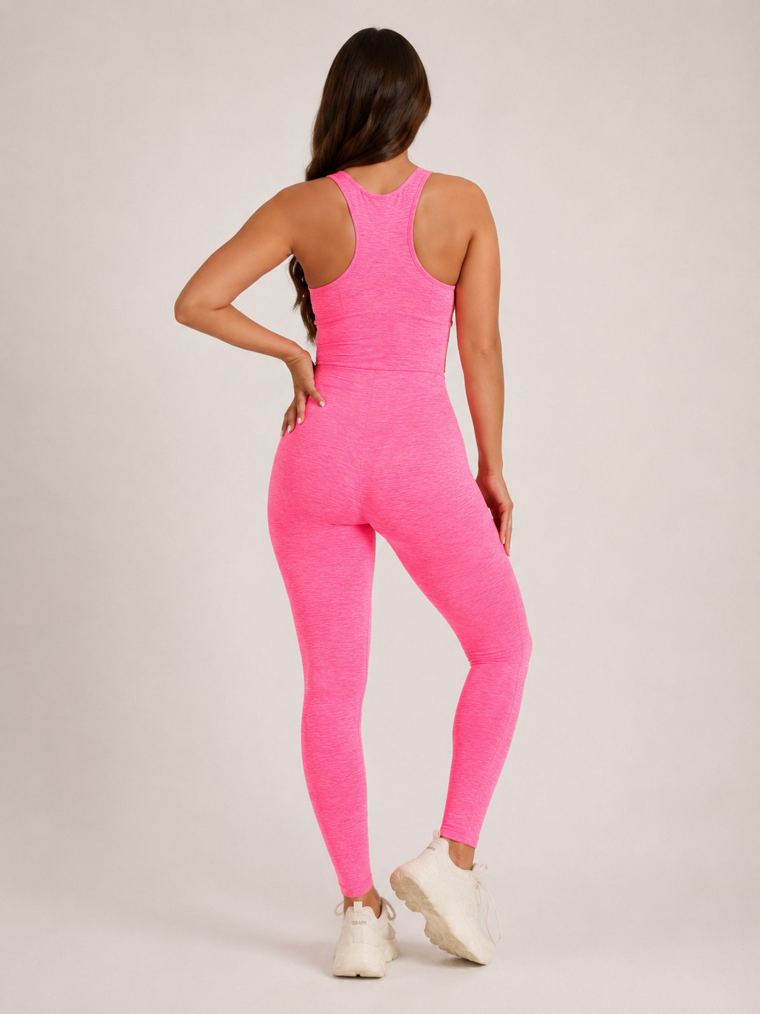 Tatum | Open-Back Sleeveless Full-Length Sports Jumpsuit