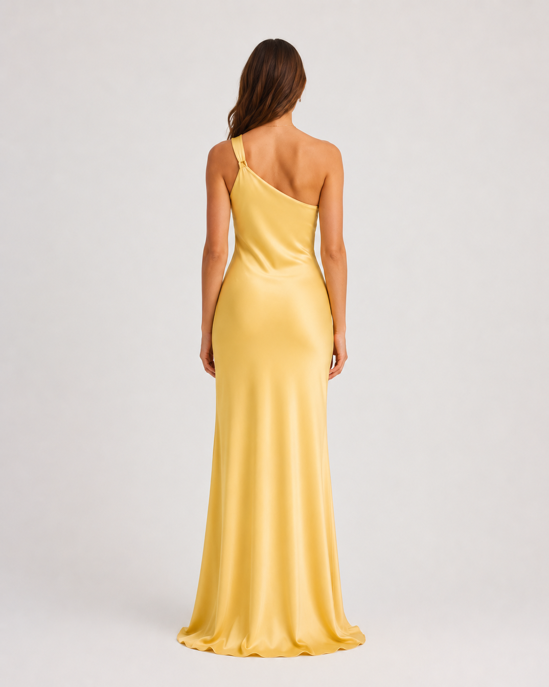 Billie | One-Shoulder Side Split Maxi Dress