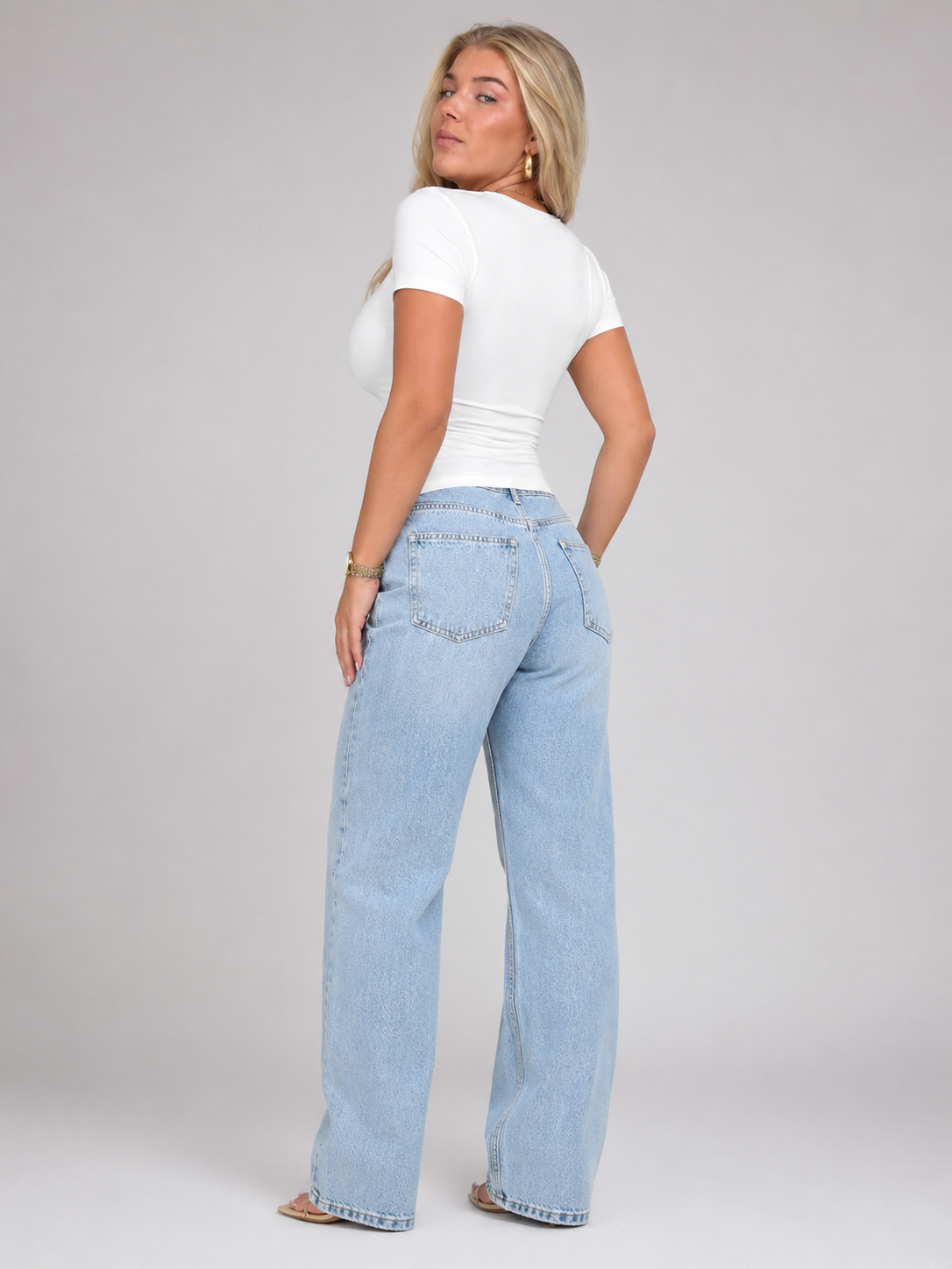 Emerson | Wide U-Neck Cropped T-Shirt
