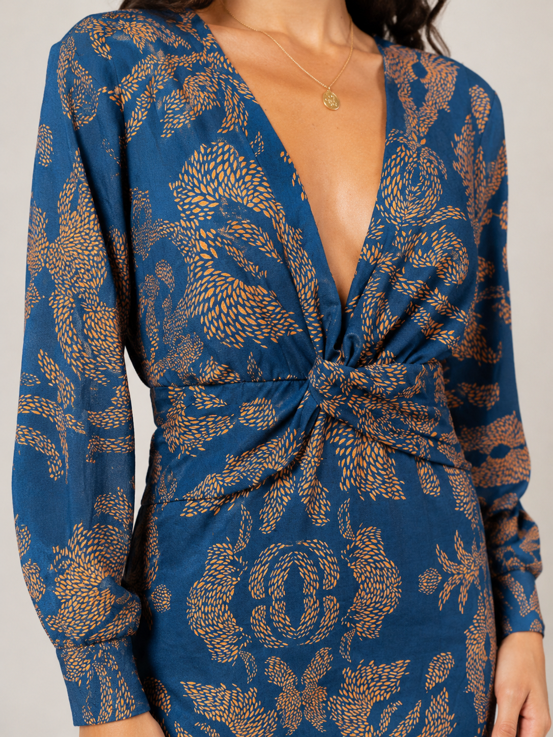 Saskia | Floral Print Button-Front Midi Dress