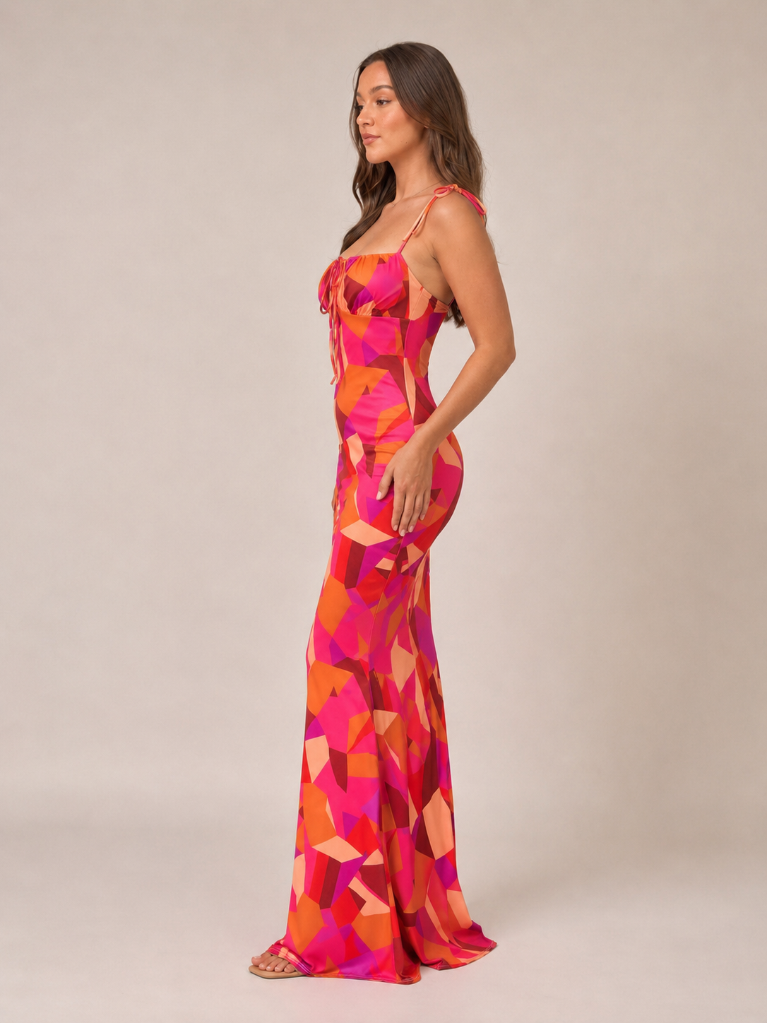Maeve | Floral Print Bow Detail Maxi Dress