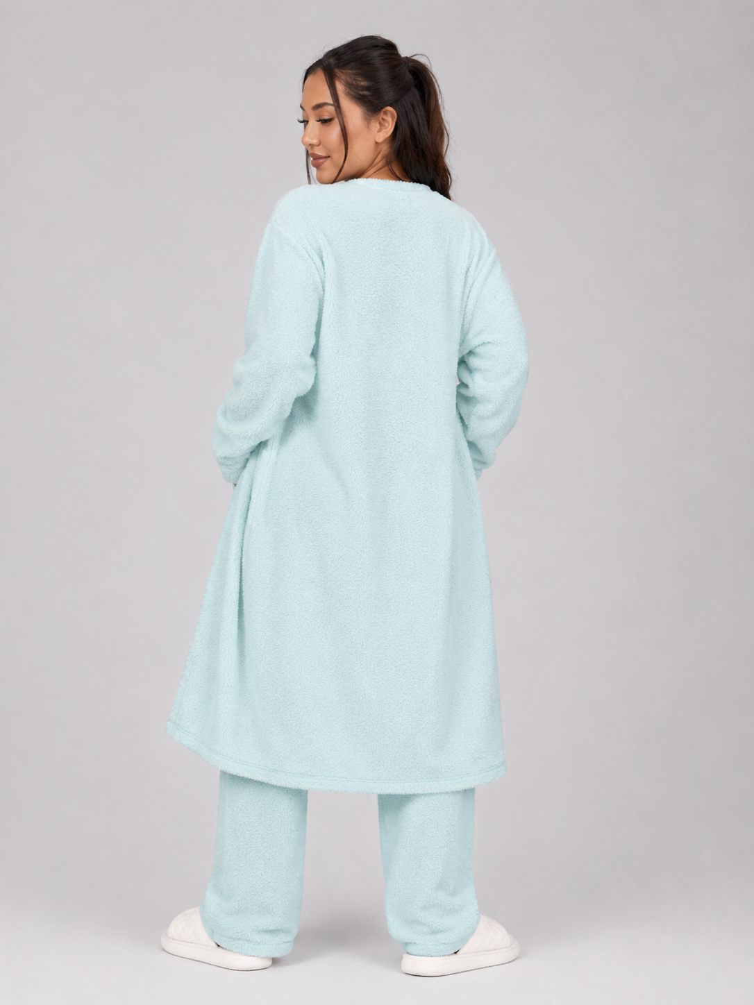Priya | Three-Piece Plush Fleece Lounge Set