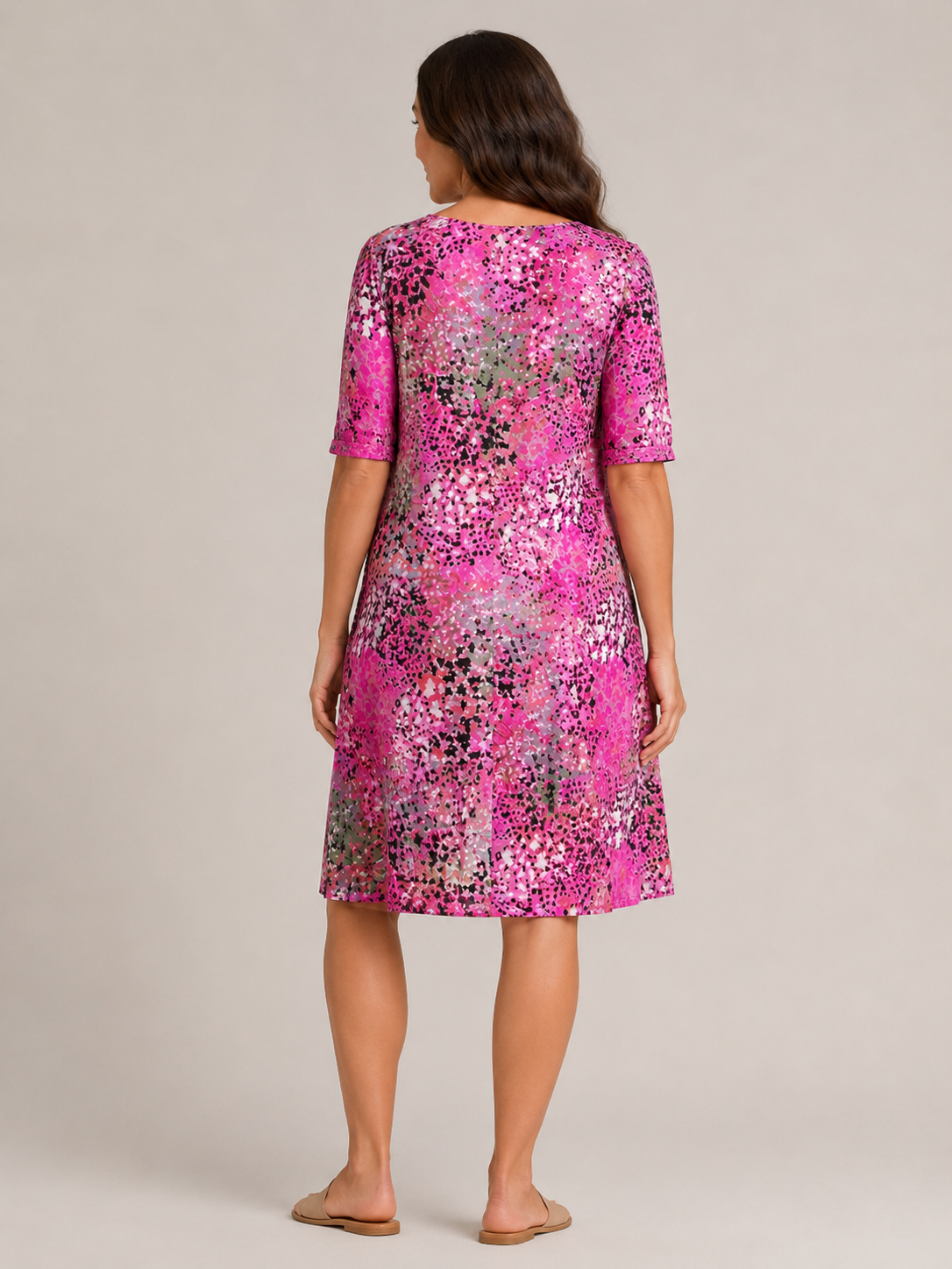 Giselle | V-Neck Side Pocket Midi Dress