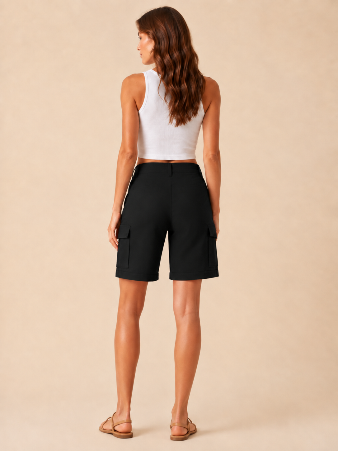 Isolde | High-Waist Straight-Leg Active Shorts