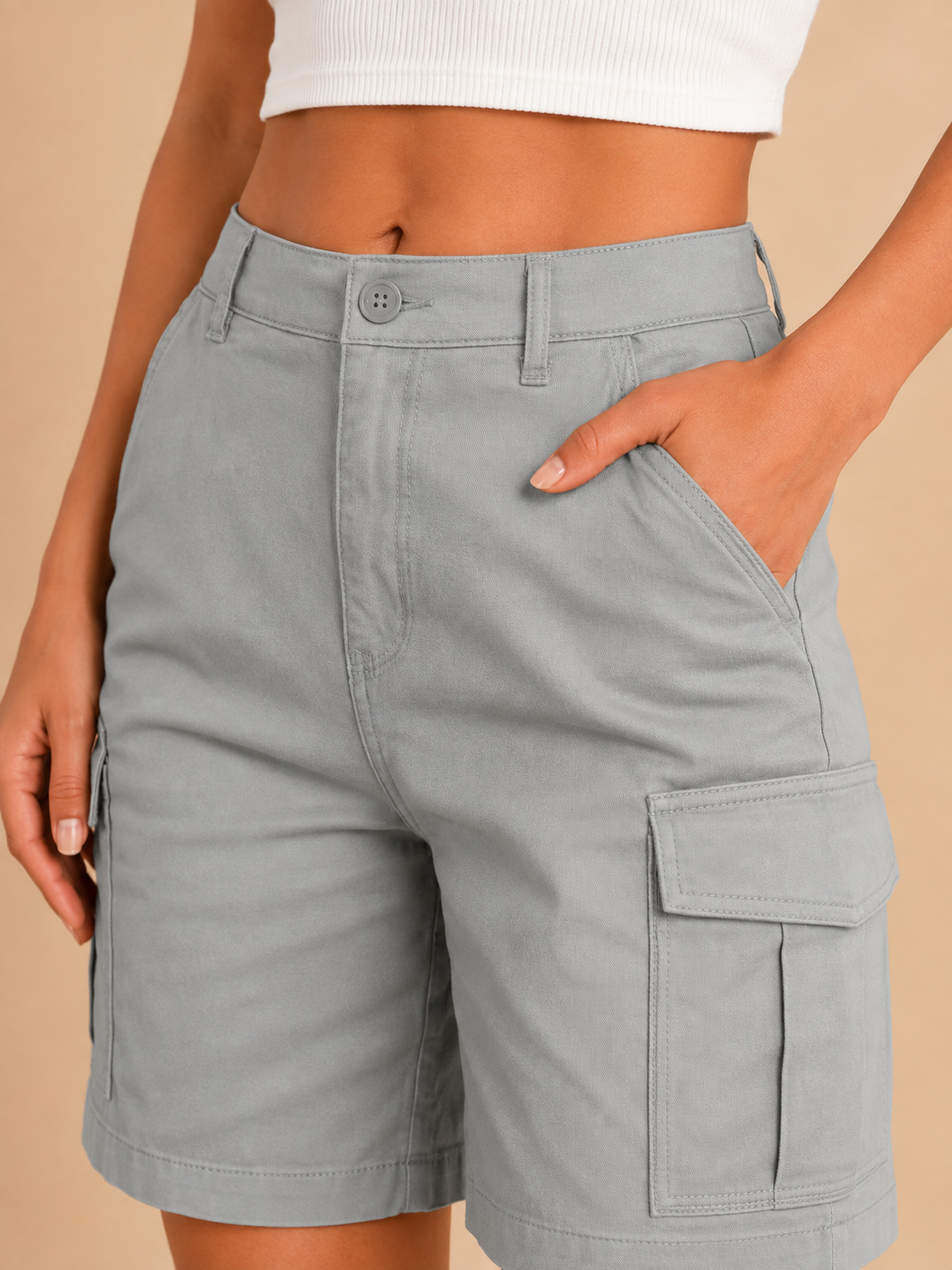 Isolde | High-Waist Straight-Leg Active Shorts