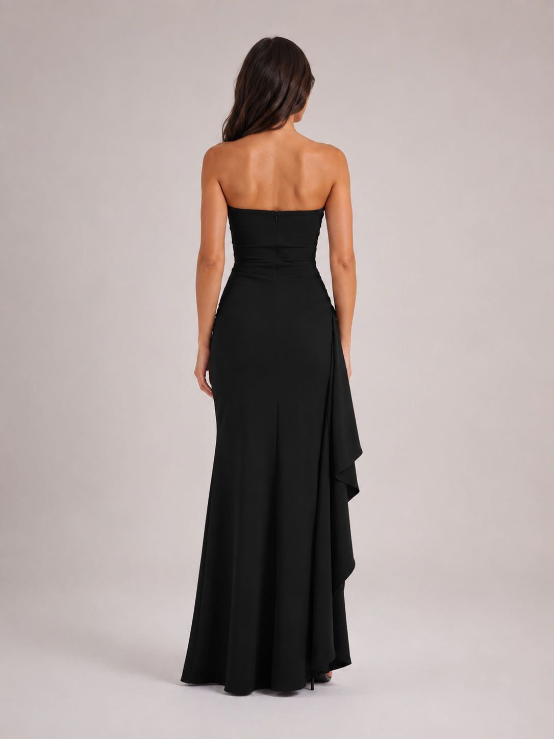 Ada | Strapless Side Split Maxi Dress