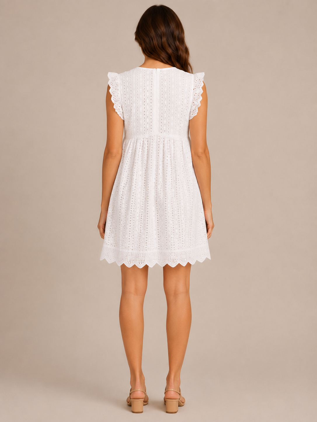 Hadley | V-Neck Lace Midi Dress with Pockets