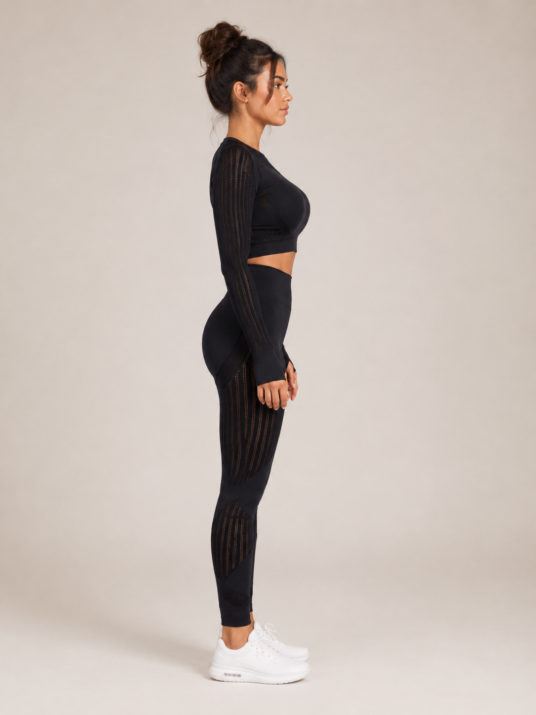 Willa | Long Sleeve High-Waist Ribbed Yoga Co-ord Set