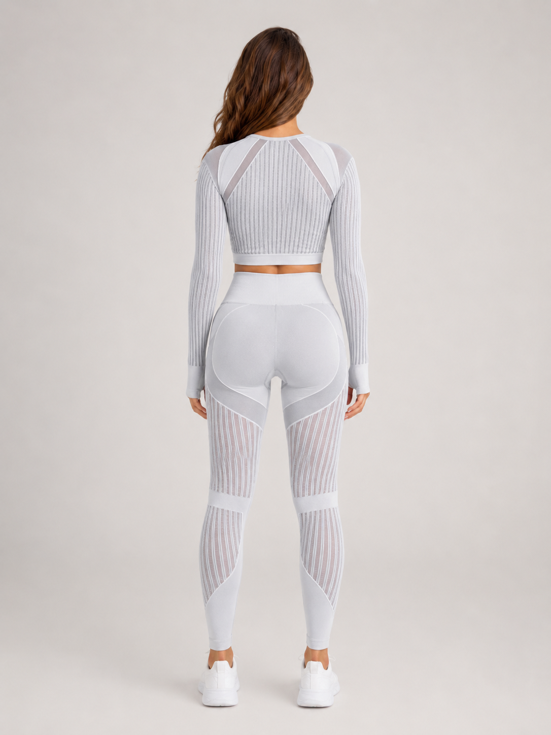 Willa | Long Sleeve High-Waist Ribbed Yoga Co-ord Set