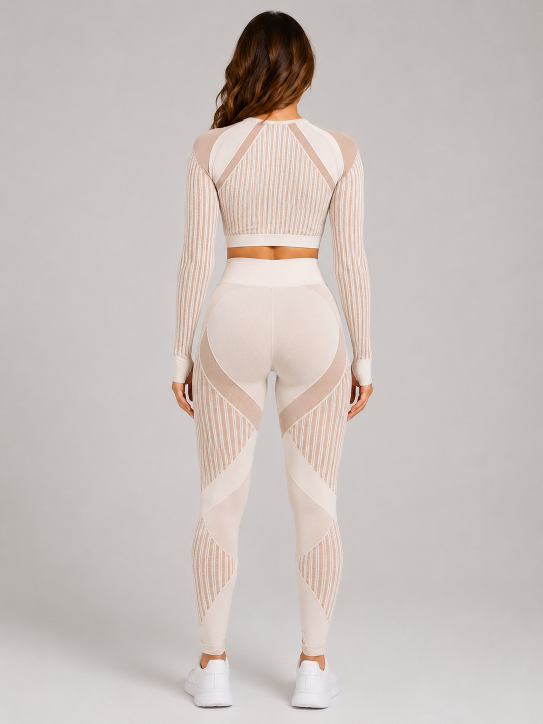 Willa | Long Sleeve High-Waist Ribbed Yoga Co-ord Set