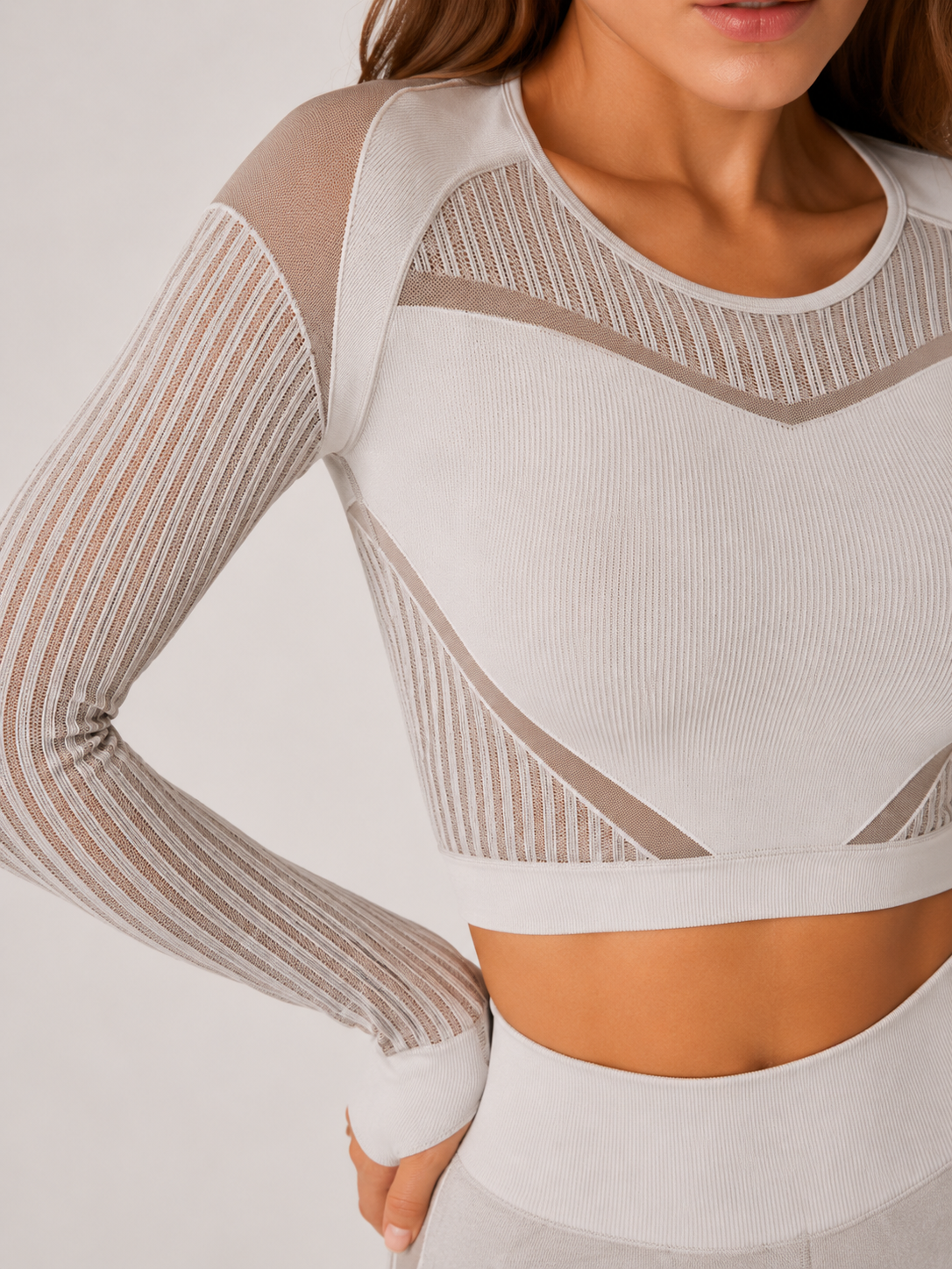 Willa | Long Sleeve High-Waist Ribbed Yoga Co-ord Set