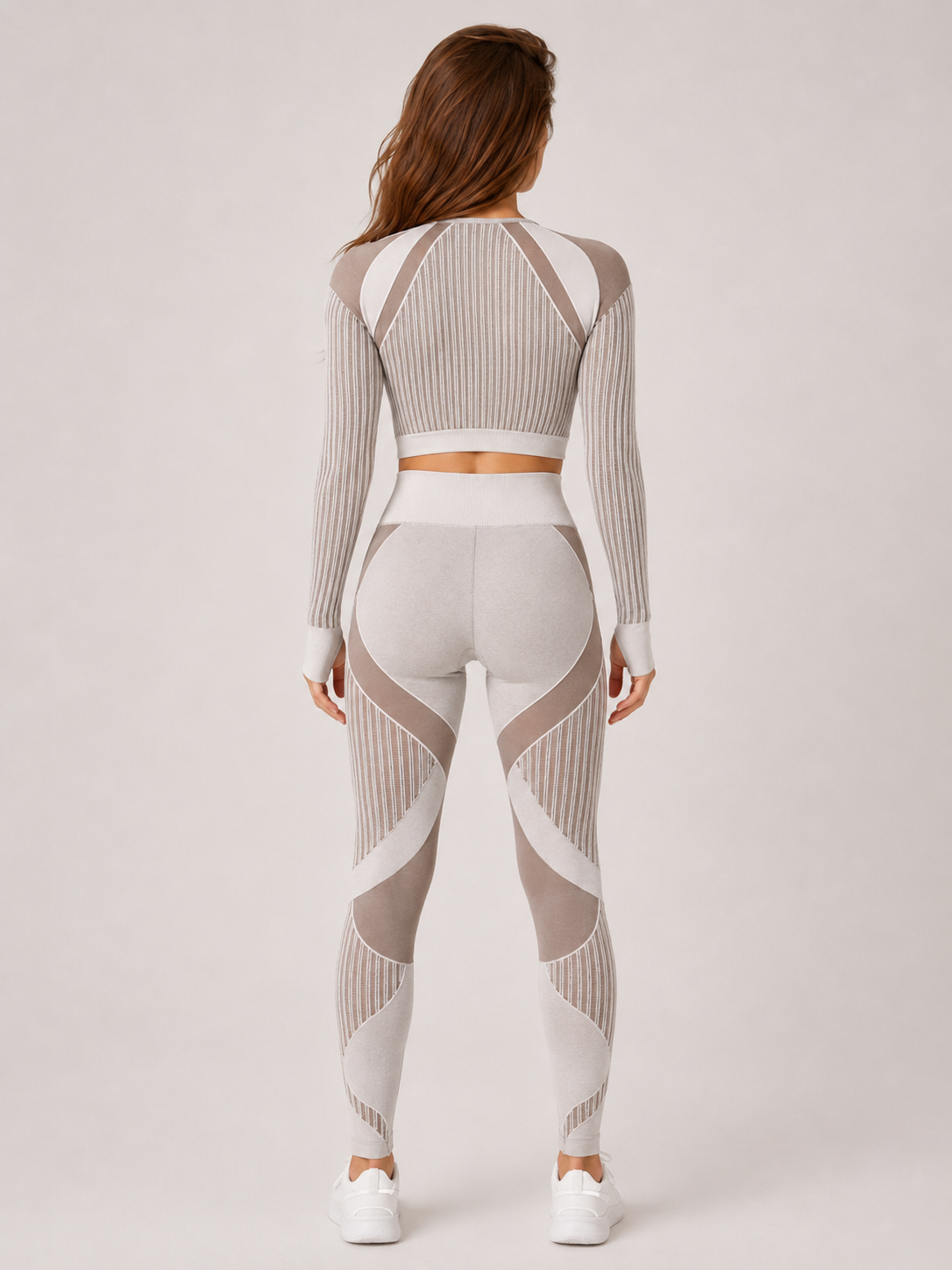 Willa | Long Sleeve High-Waist Ribbed Yoga Co-ord Set