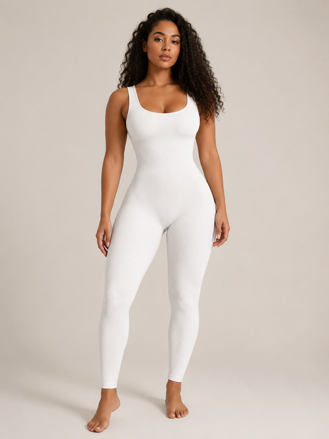 Paige | Fitted Ribbed Legging Jumpsuit