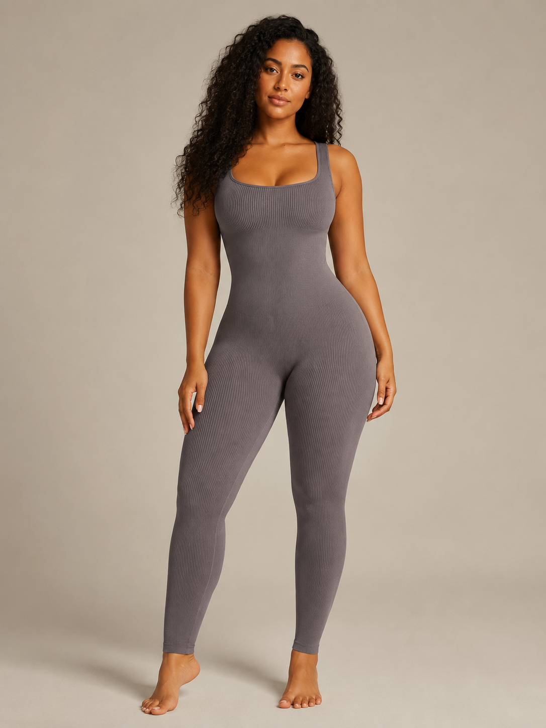 Paige | Fitted Ribbed Legging Jumpsuit