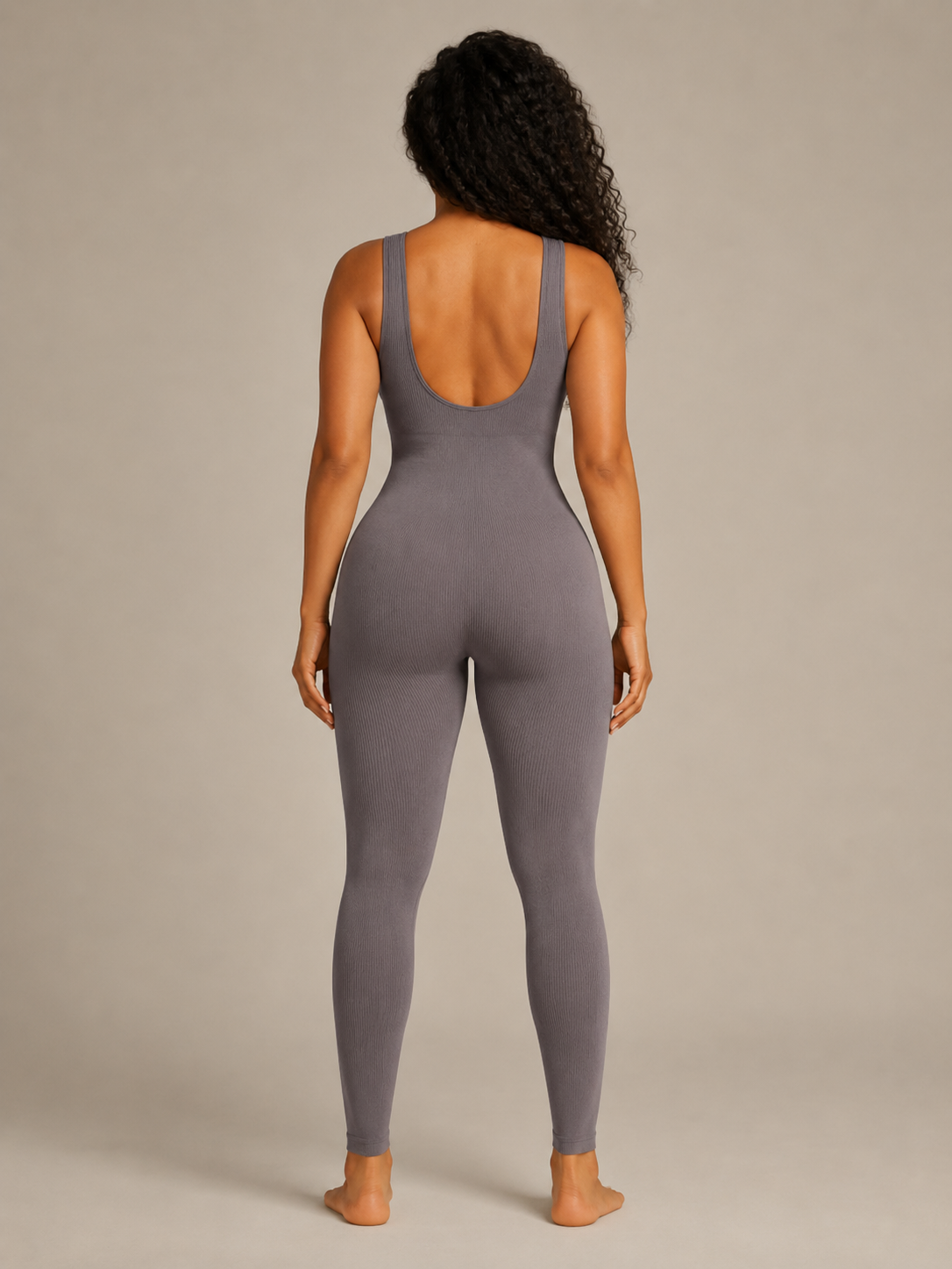 Paige | Fitted Ribbed Legging Jumpsuit
