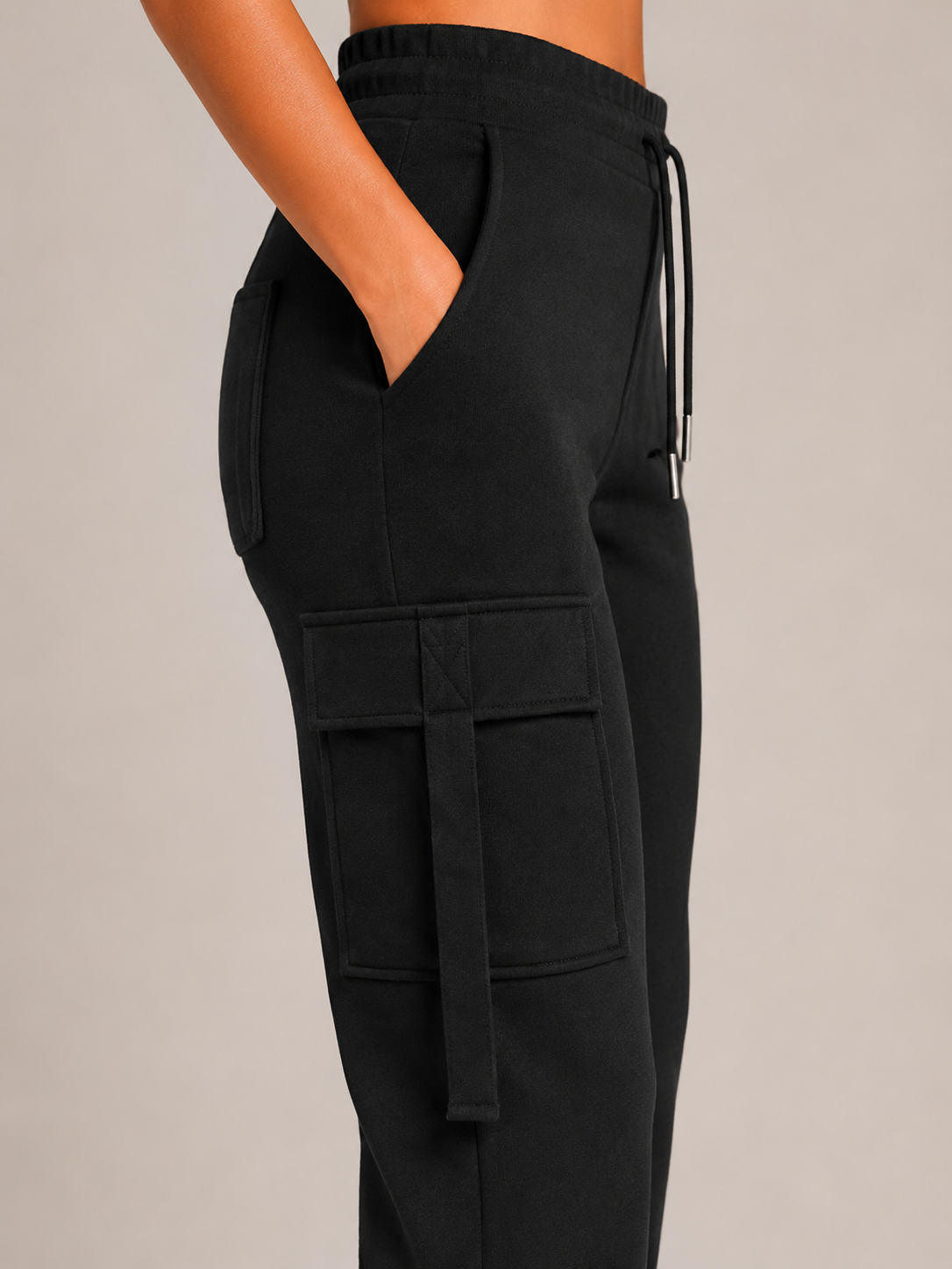 Brooke | High-Waist Flared Cargo Trousers