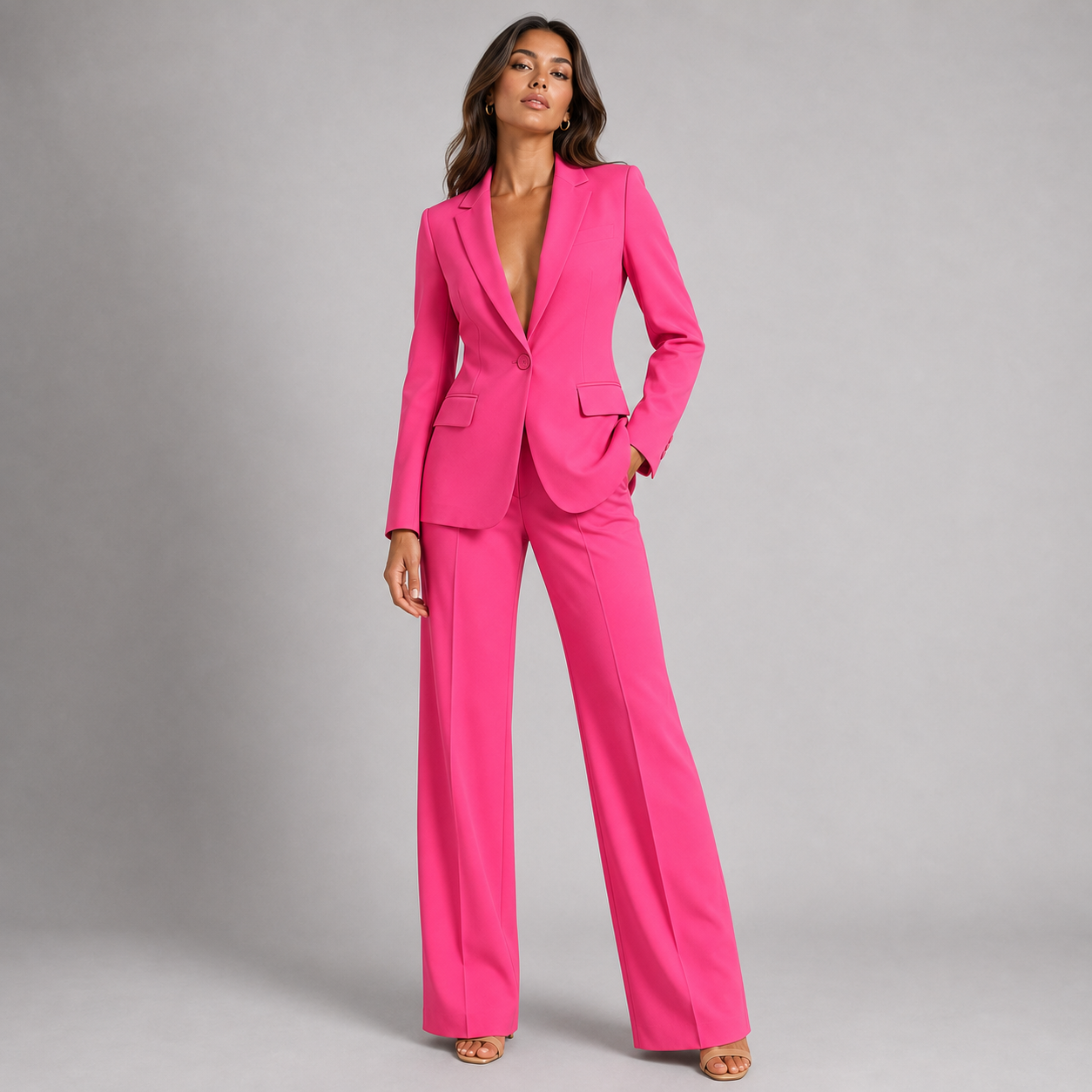 Savannah | Tailored Wide-Leg Blazer & Trouser Co-ord Set
