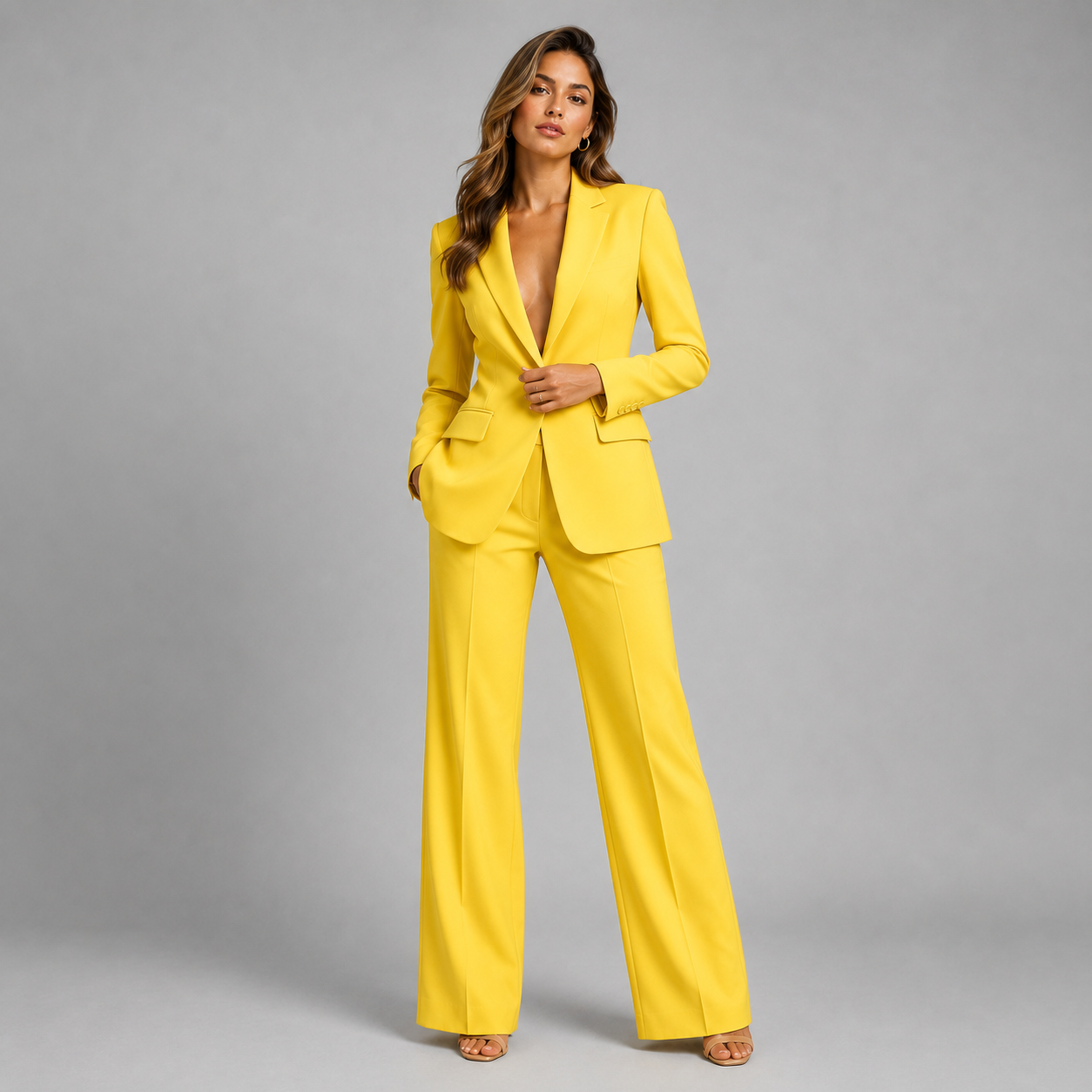 Savannah | Tailored Wide-Leg Blazer & Trouser Co-ord Set