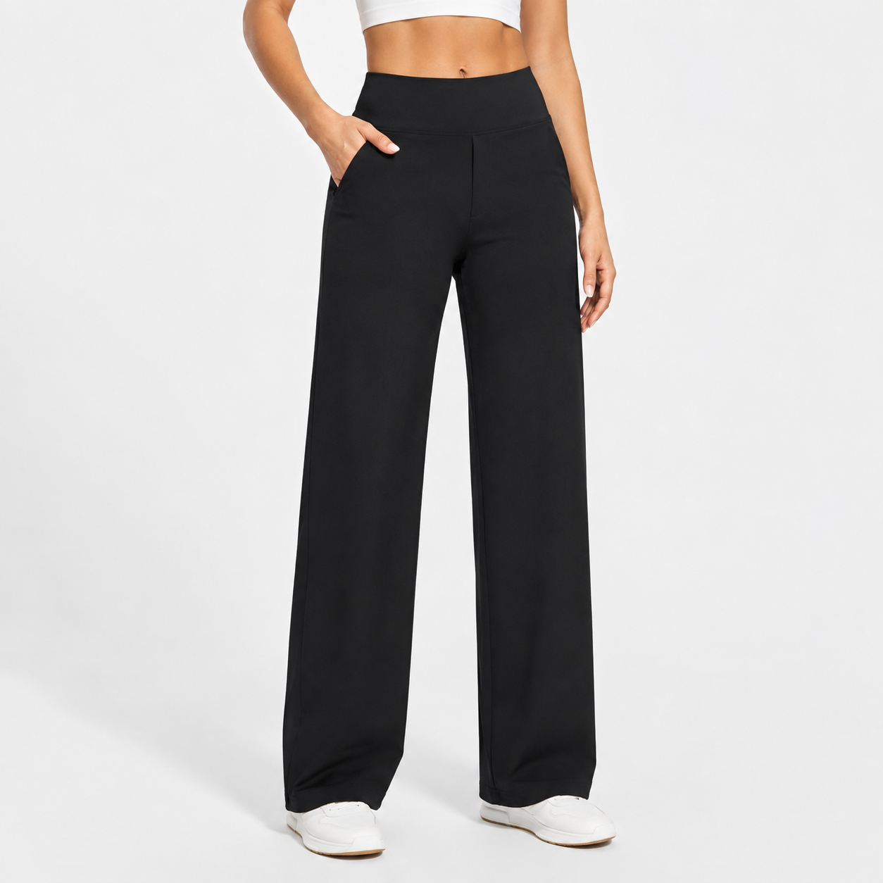 Chloe | High-Waist Stretch Comfort-Fit Trousers