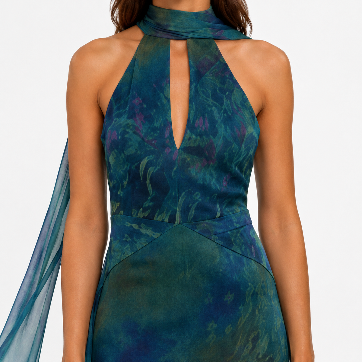 Divina | Backless Fitted Smooth Maxi Dress