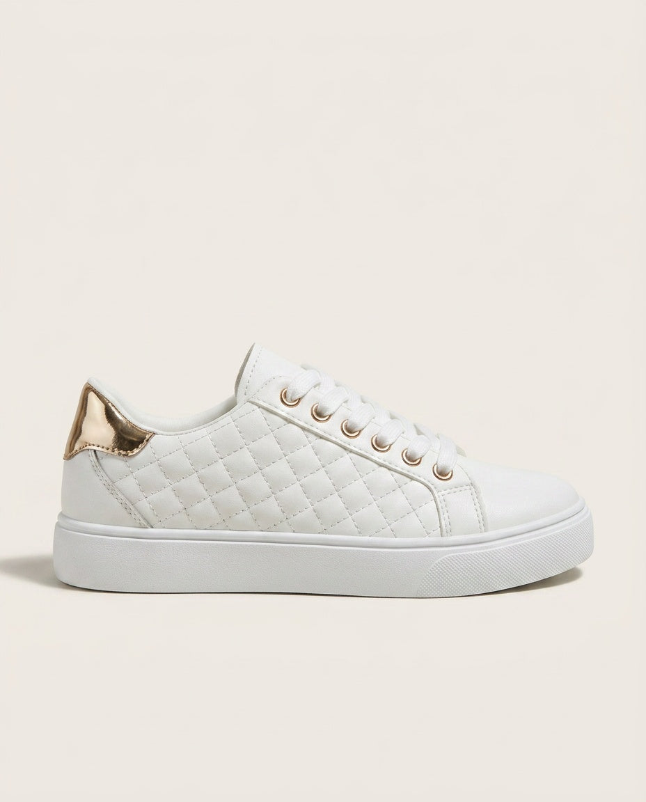 Imogen | Quilted Low-Top Sneakers with Cushioned Sole