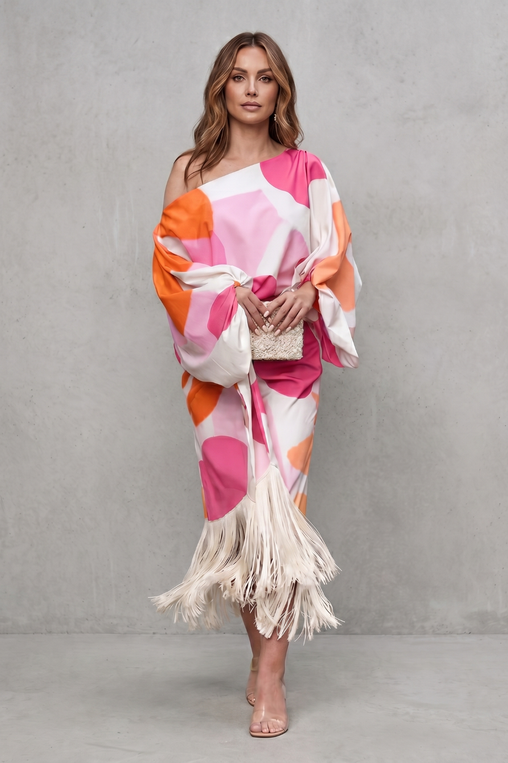 Danivelle | Abstract Print Fringe Two-Piece Set