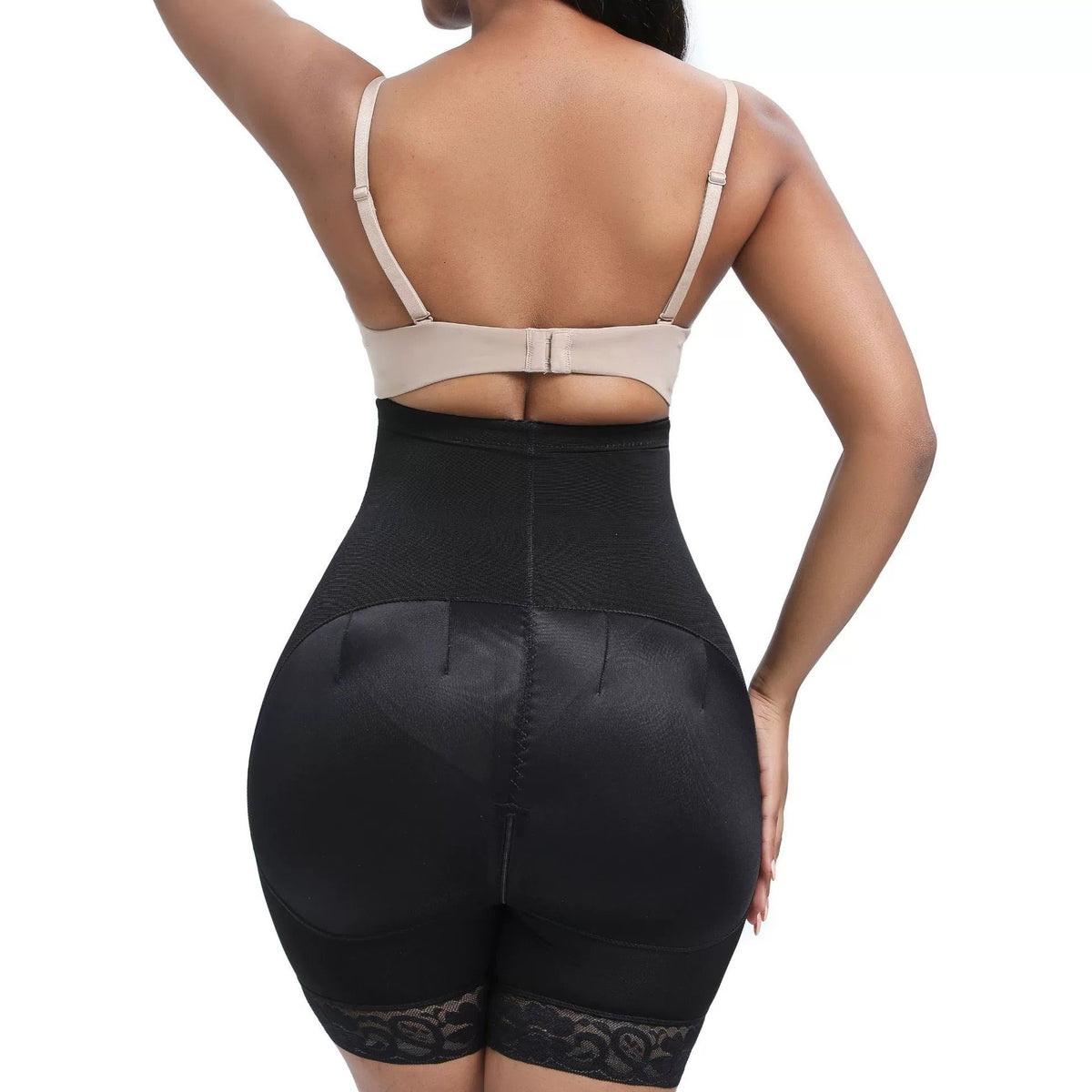 Priya | Front-Zip High-Waist Shaping Shorts