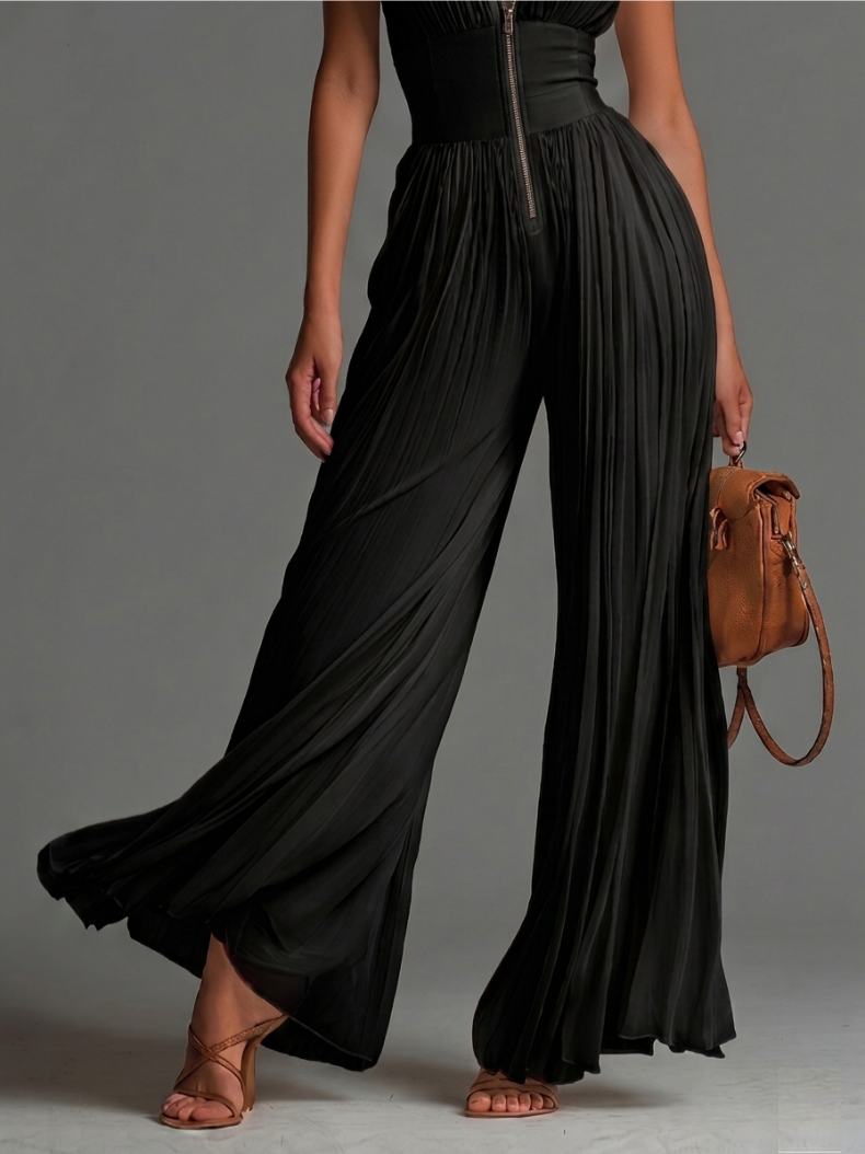 Vela | Pleated Chiffon-Look Co-ord Set