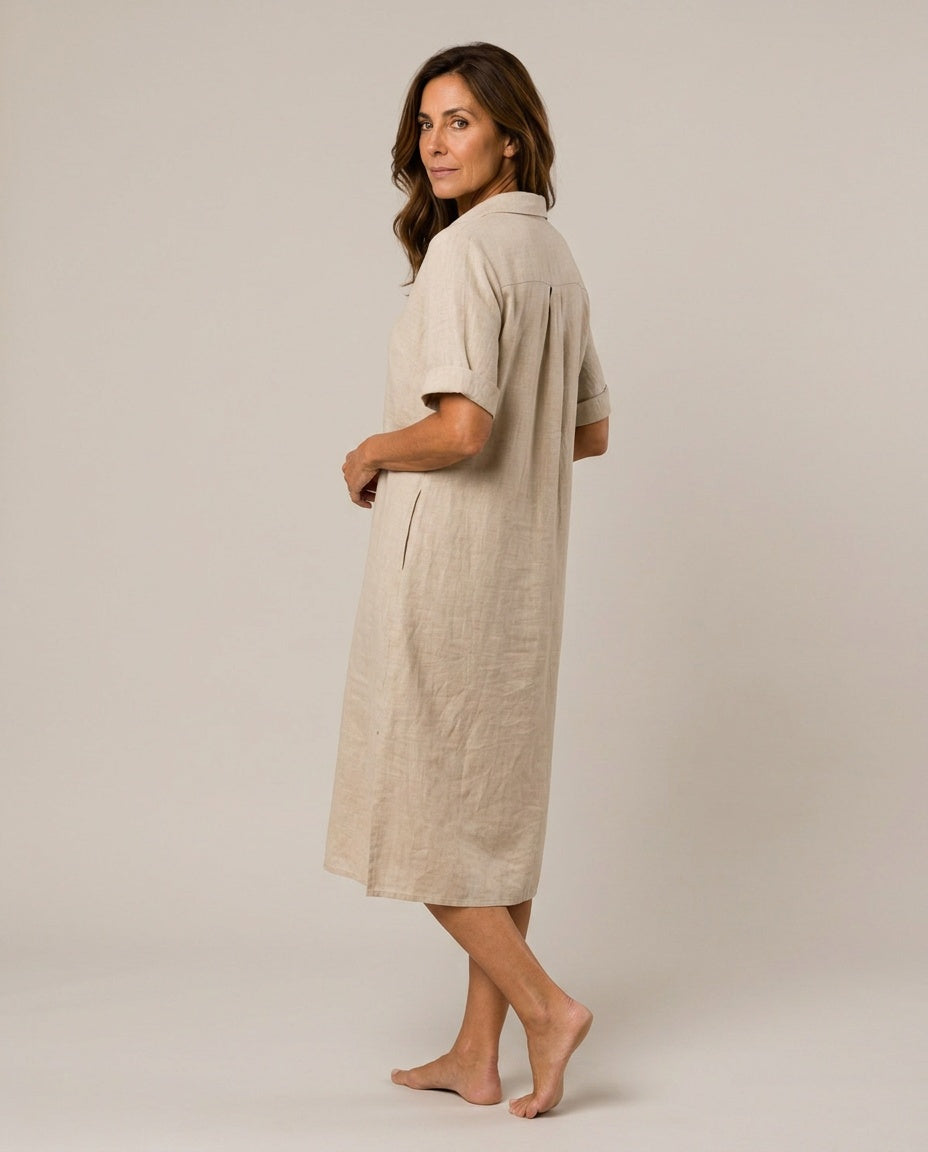 Anais | Relaxed Shape Striped Midi Dress