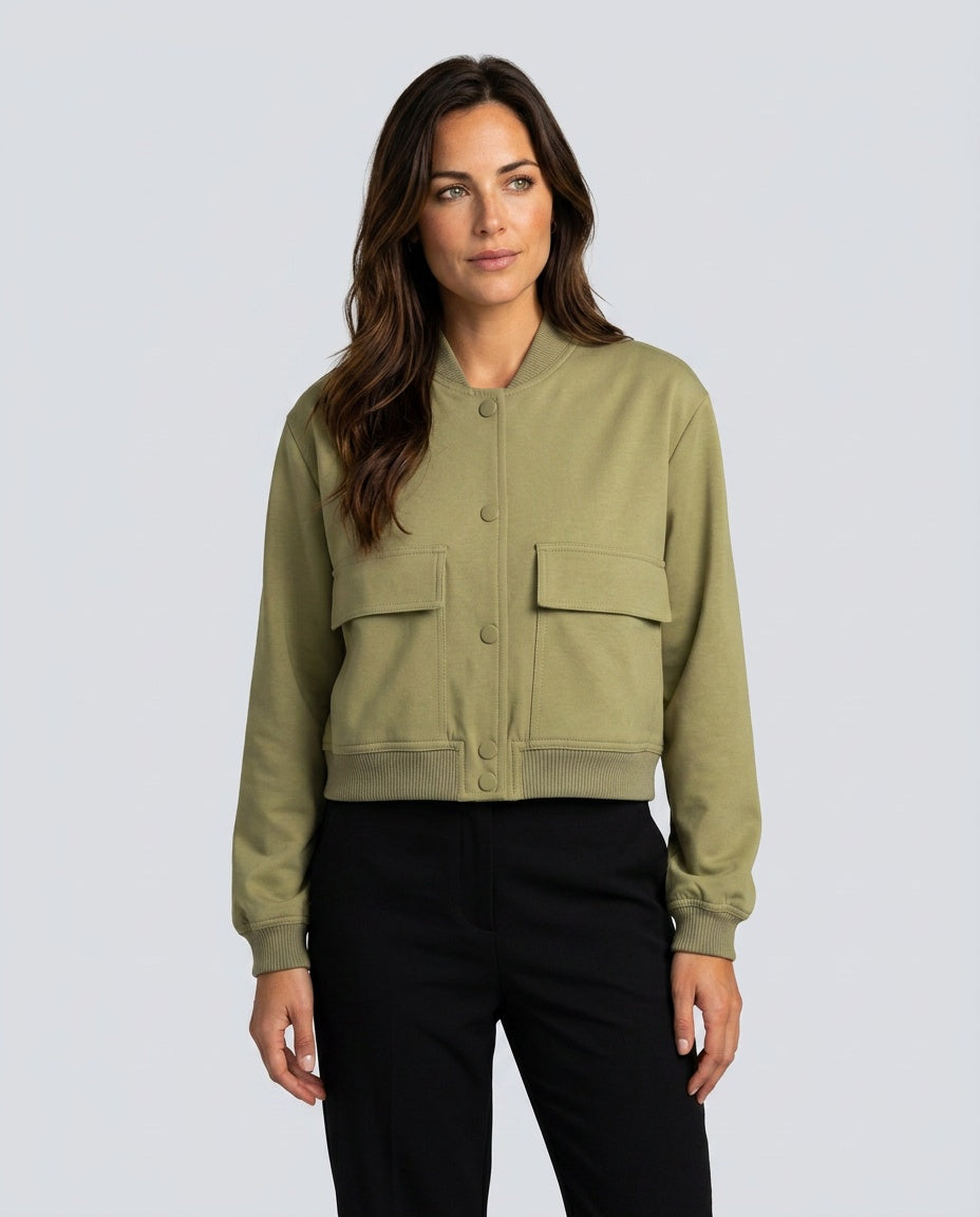 Jimena | Zip Front Long Sleeve Jacket