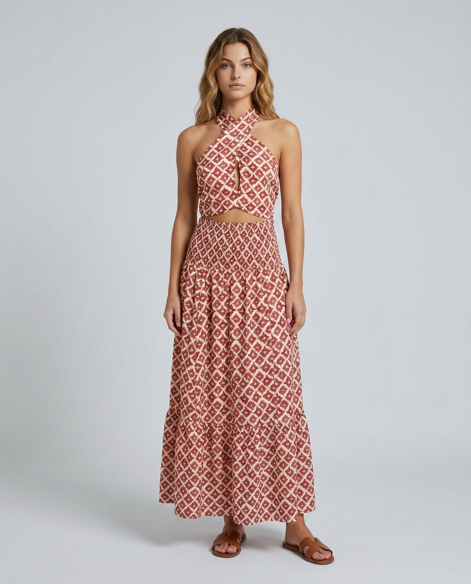 Gemma | Off-Shoulder Ruffle Co-ord Set