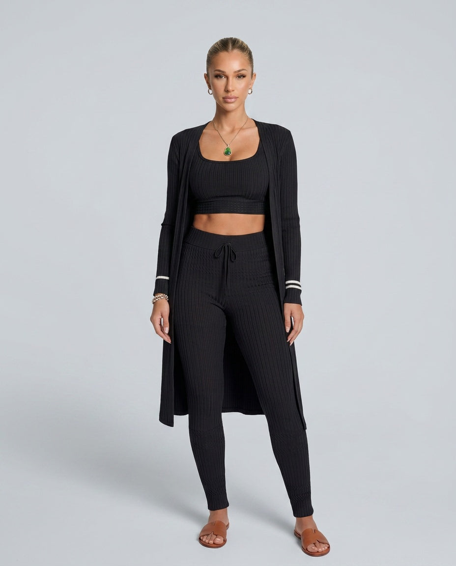 Arielle | Relaxed-Fit Knit Three-Piece Set