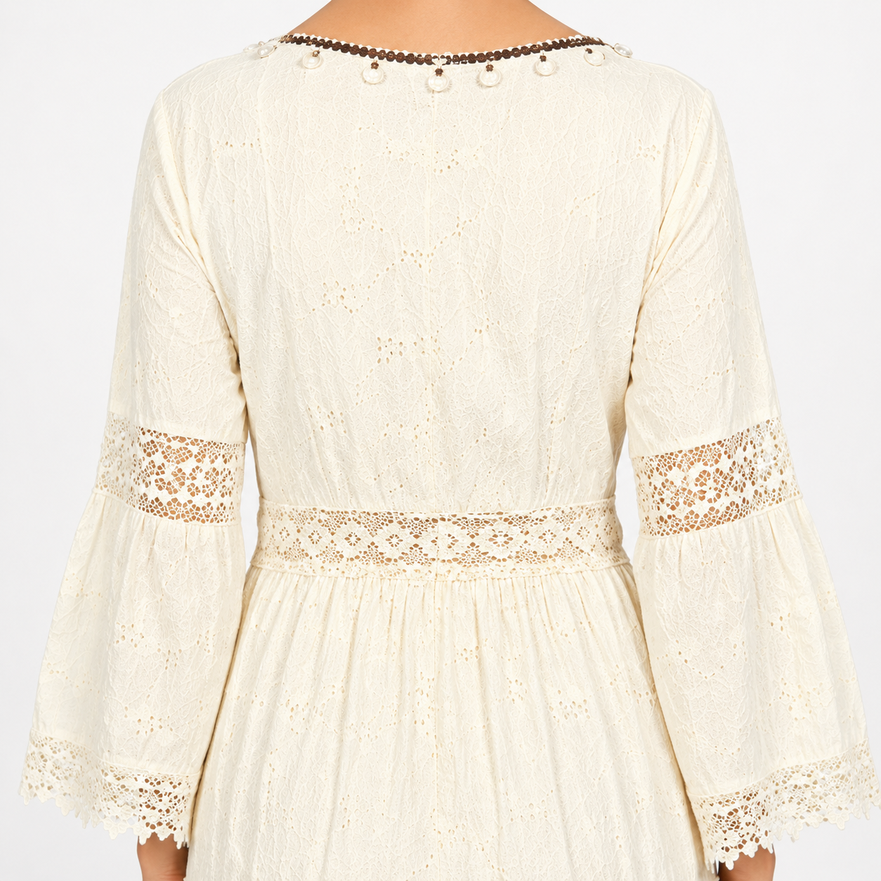 Eloise | Floral Lace Midi Dress