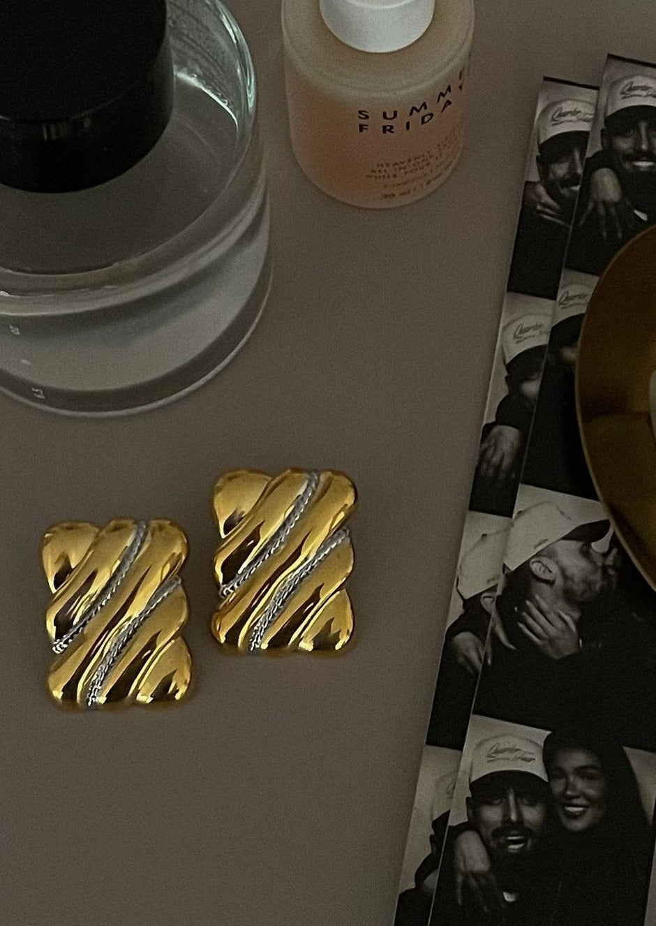 Leah | Chunky Vintage-Inspired Statement Drop Earrings