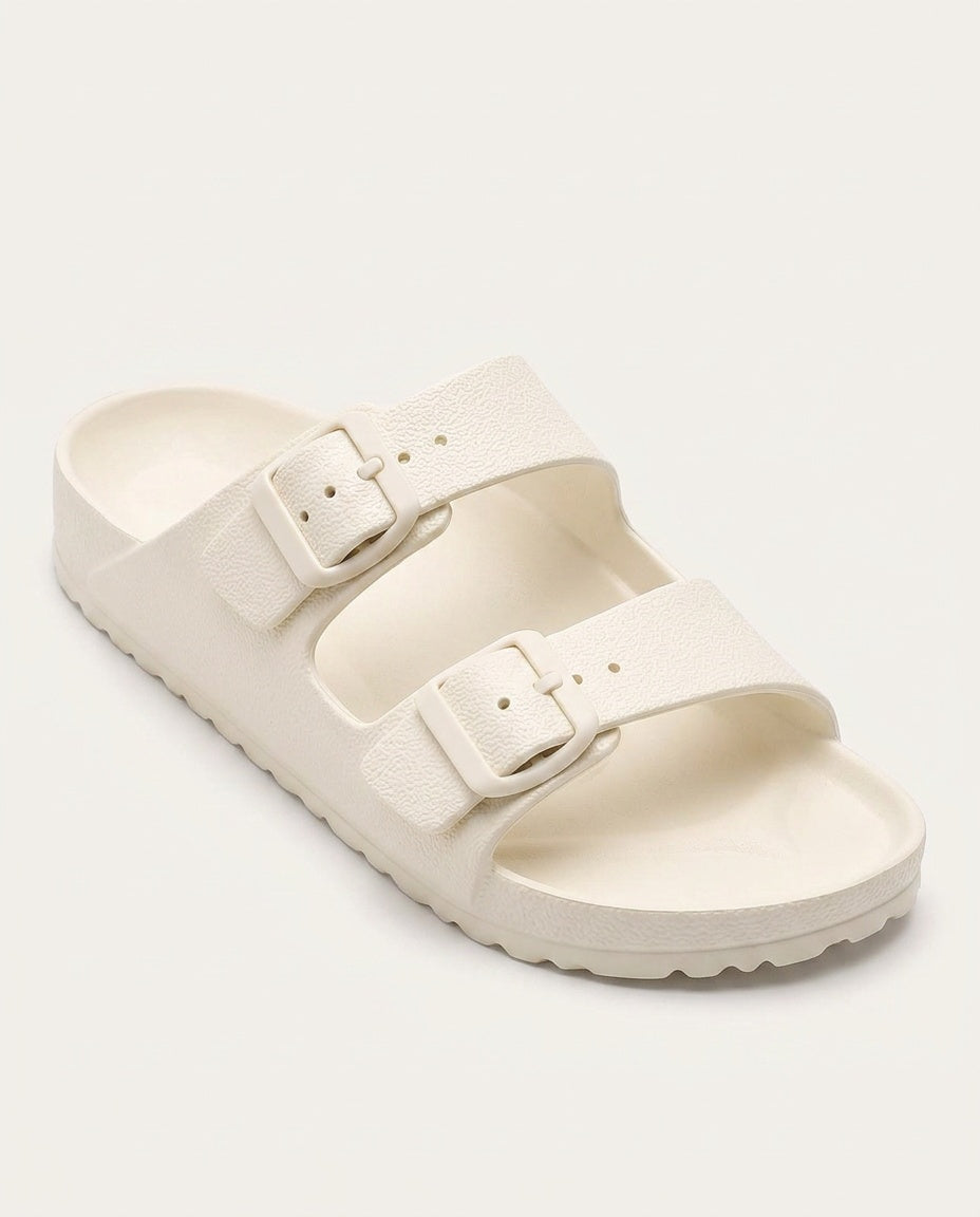 Scarlett | Double Buckle Cushioned Slides