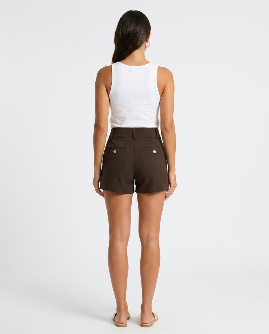 Aletta | Fitted Double Button Shorts