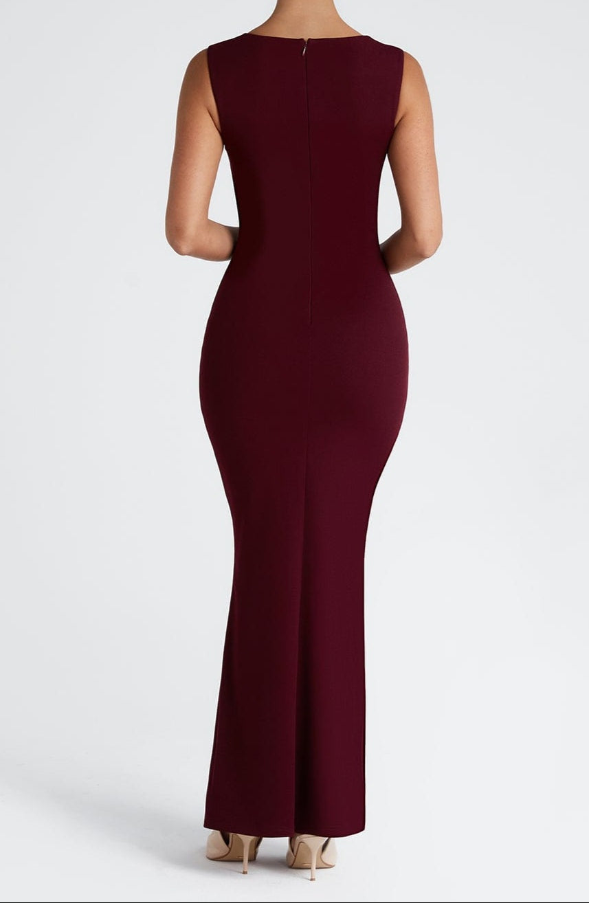 Serena | Bordeaux Maxi Dress