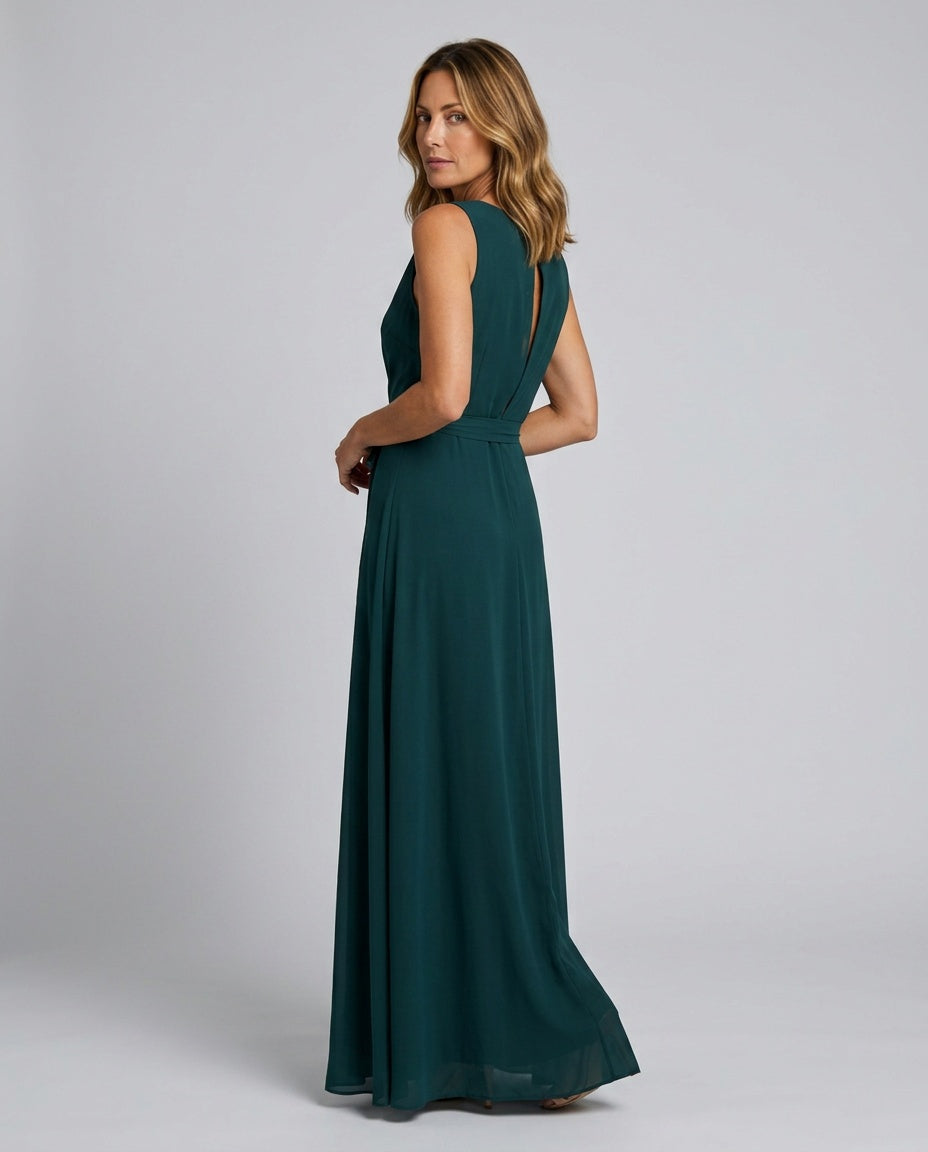 Céline | Sleeveless Wrap Maxi Dress