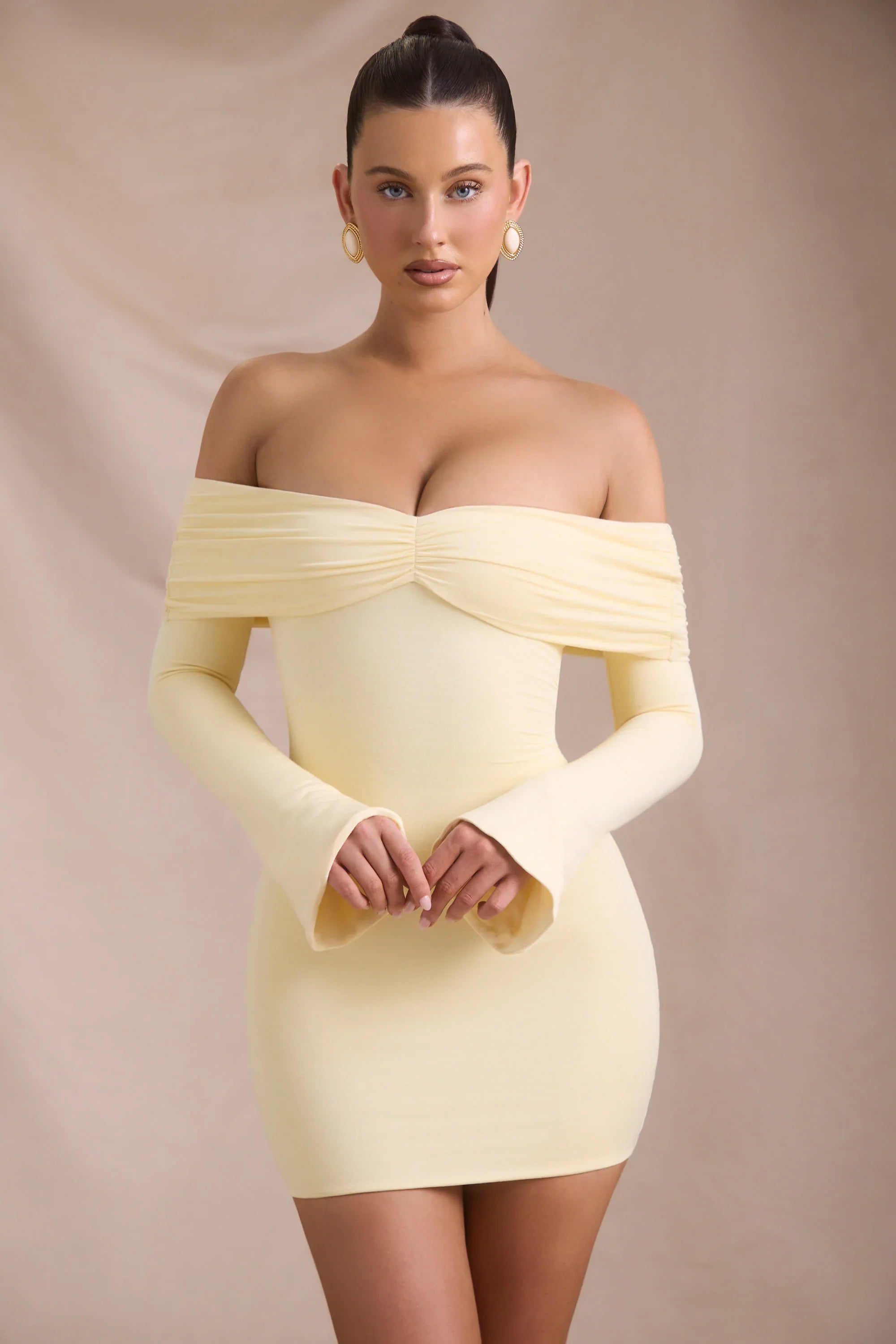 Della | Off-Shoulder Ruched Mini Dress