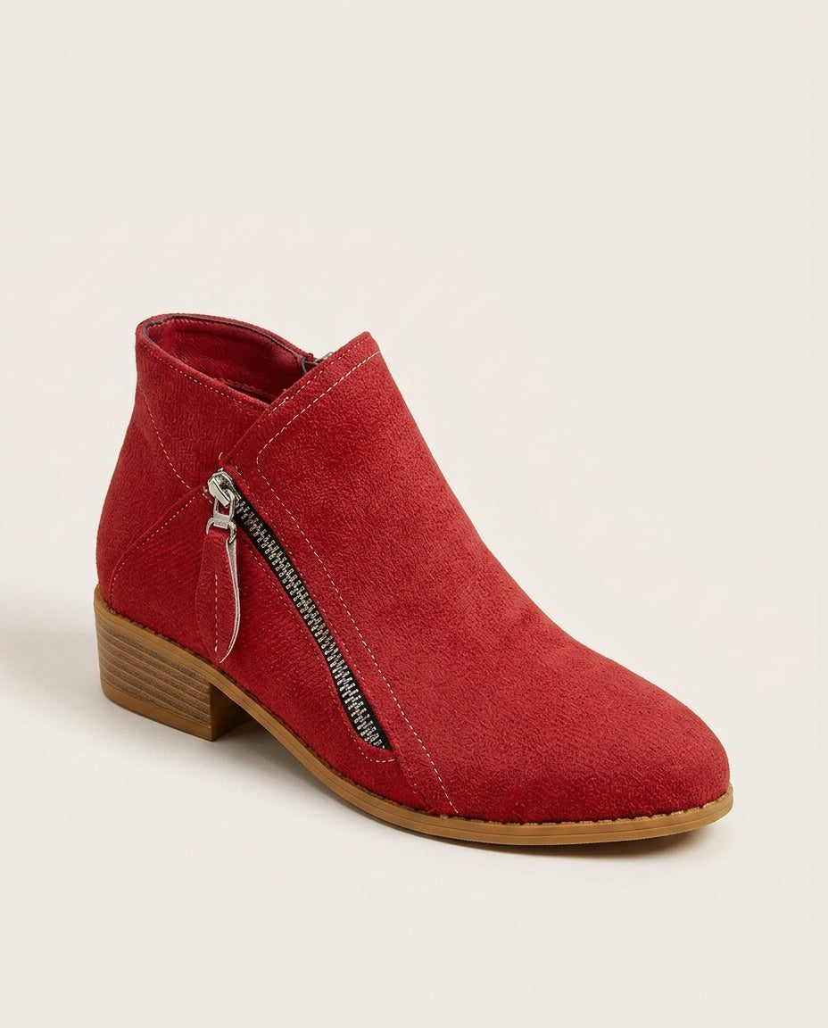 Mariana | Cushioned Footbed Zip Ankle Boots